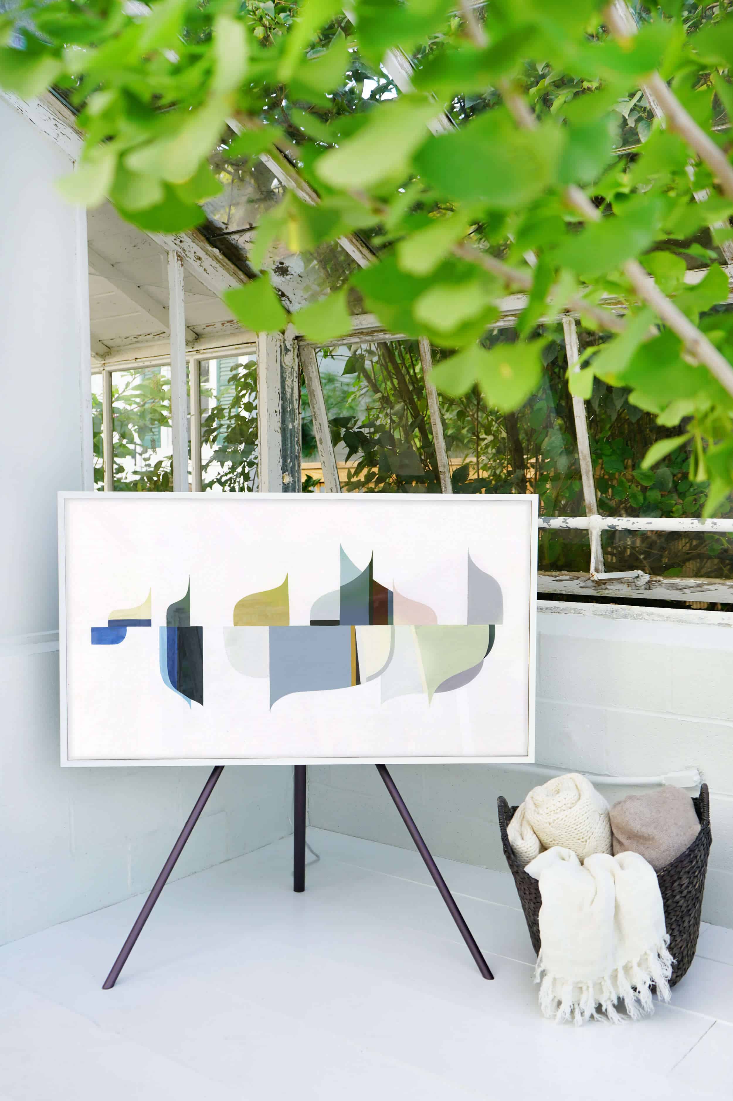 Emily Henderson Samsung The Frame My Scandinavian Home Greenhouse Artwork Option 3