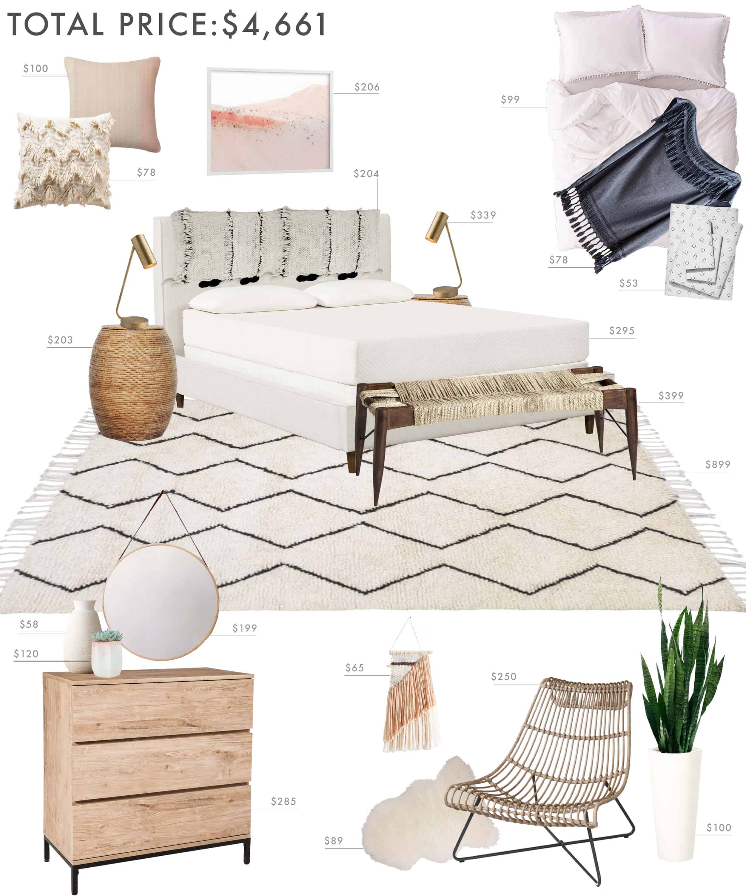 Emily Henderson Budget Room Bedroom Boho 50001