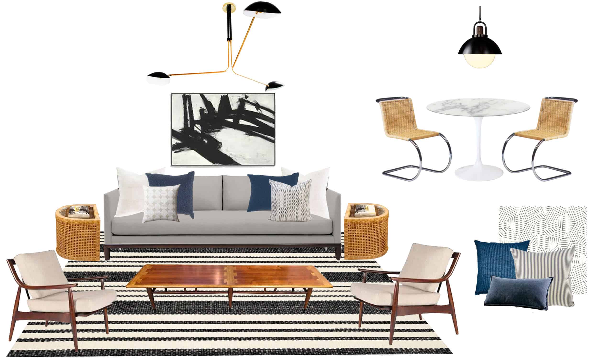 Emily Henderson Full Design Sunroom Introduction Moodboard