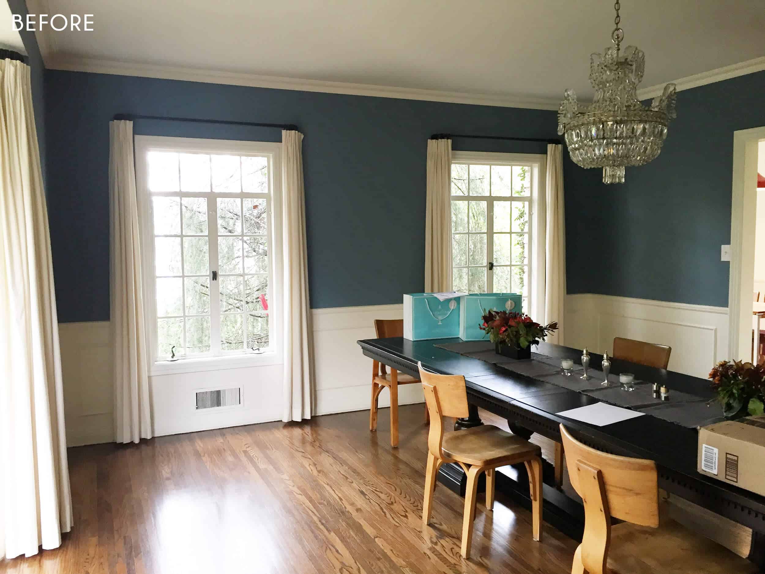 Emily Henderson Griffith Park Home Traditional Italian Mid Century Dining Room Before 3