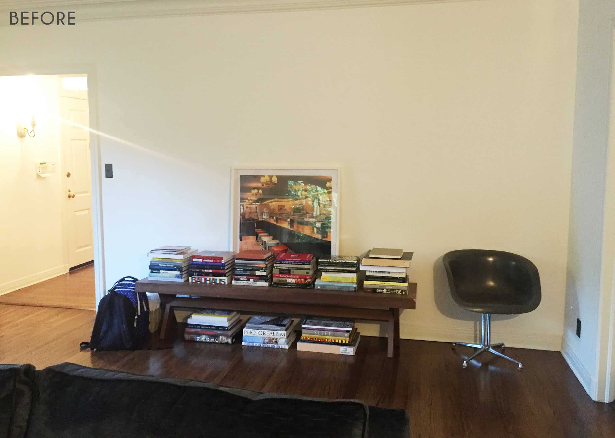 Emily Henderson Griffith Park Home Traditional Italian Mid Century Living Room Before 4
