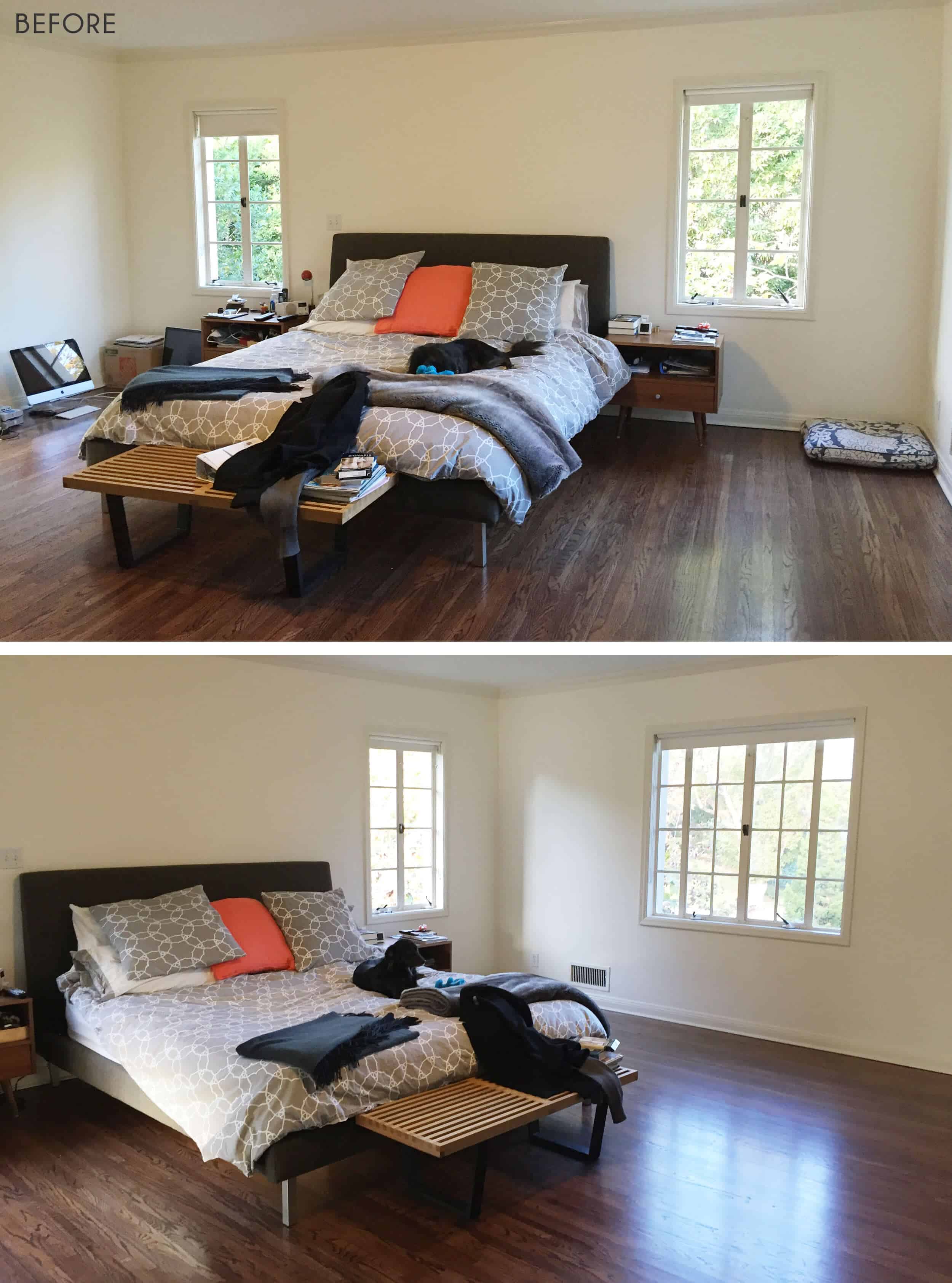 Emily Henderson Griffith Park Home Traditional Italian Mid Century Master Bedroom Before 1
