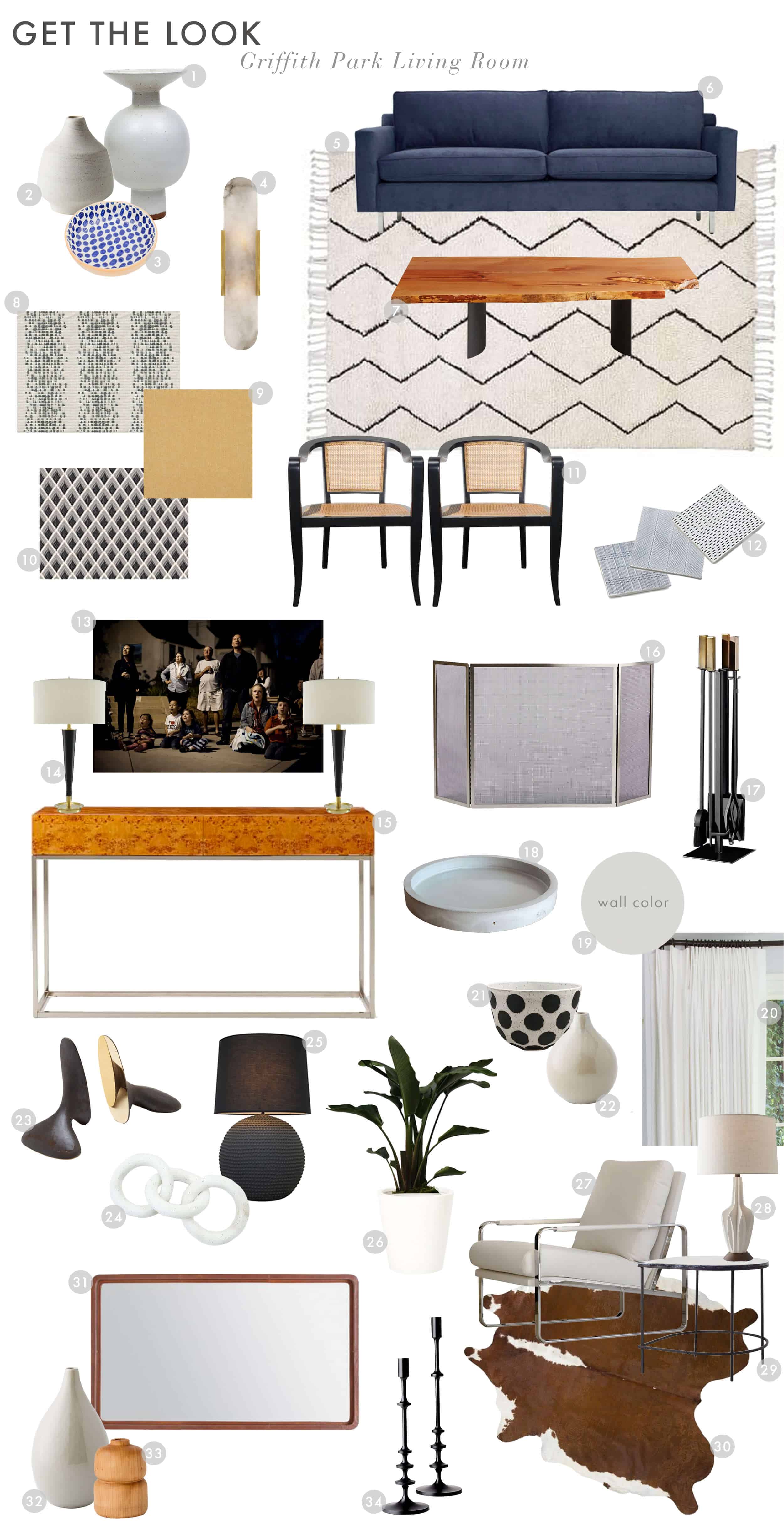 Emily Henderson Griffith Park House Dankim Italian Modern Living Room Reveal Get The Look Final01