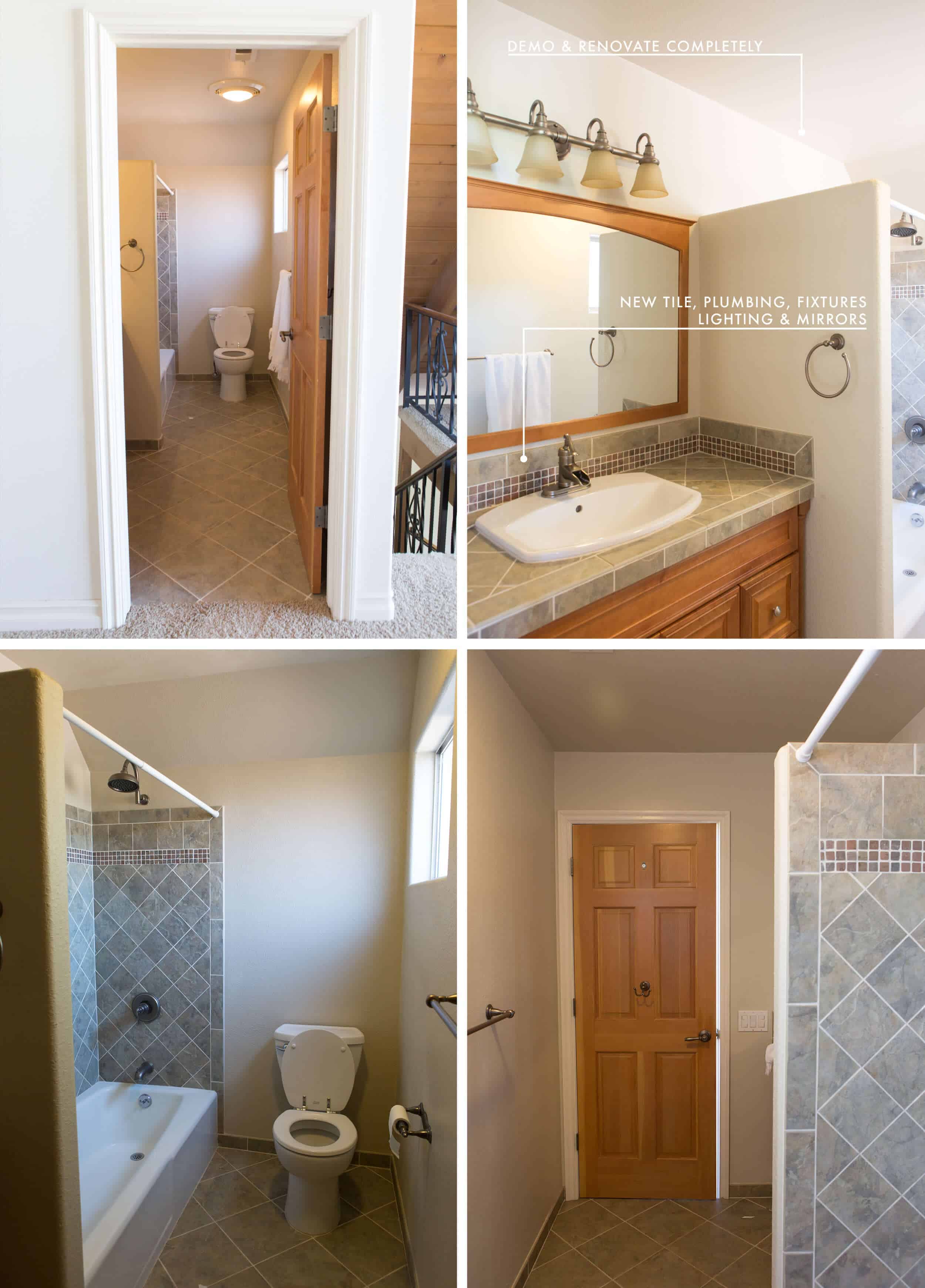 Emily Henderson Lake House Intro Before Plans Grid Upstairs Bathroom New 2