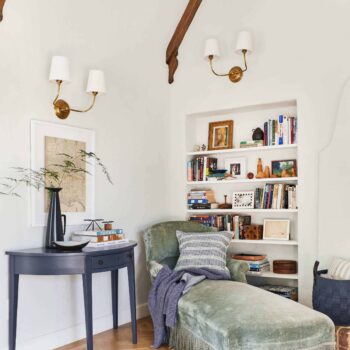 Emily Henderson Modern English Cottage Tudor Living Room Reveal6