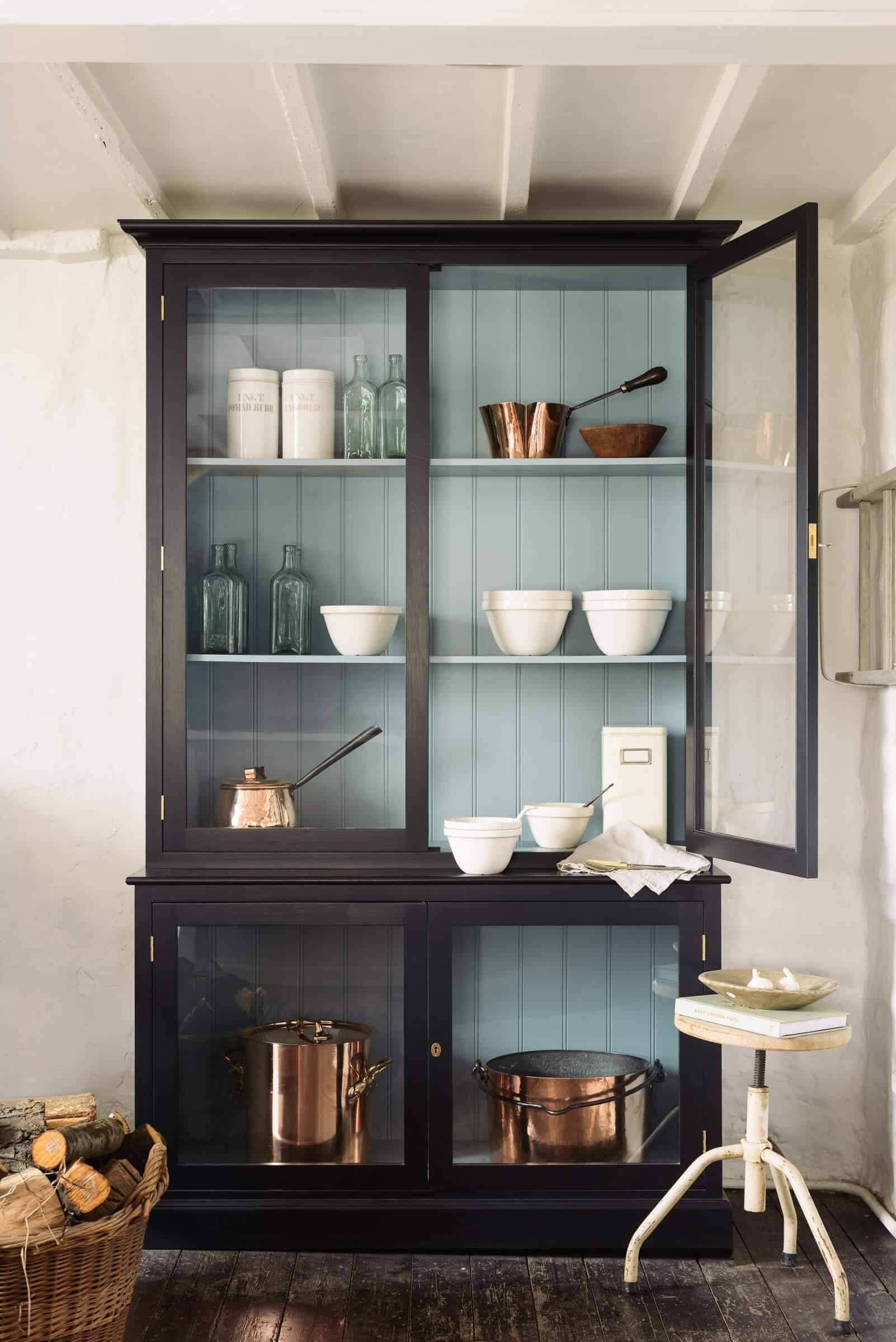 Emily Henderson Roundup Hutch Curio Cabinet Glass Cabinet Display Cabinet Storage 2