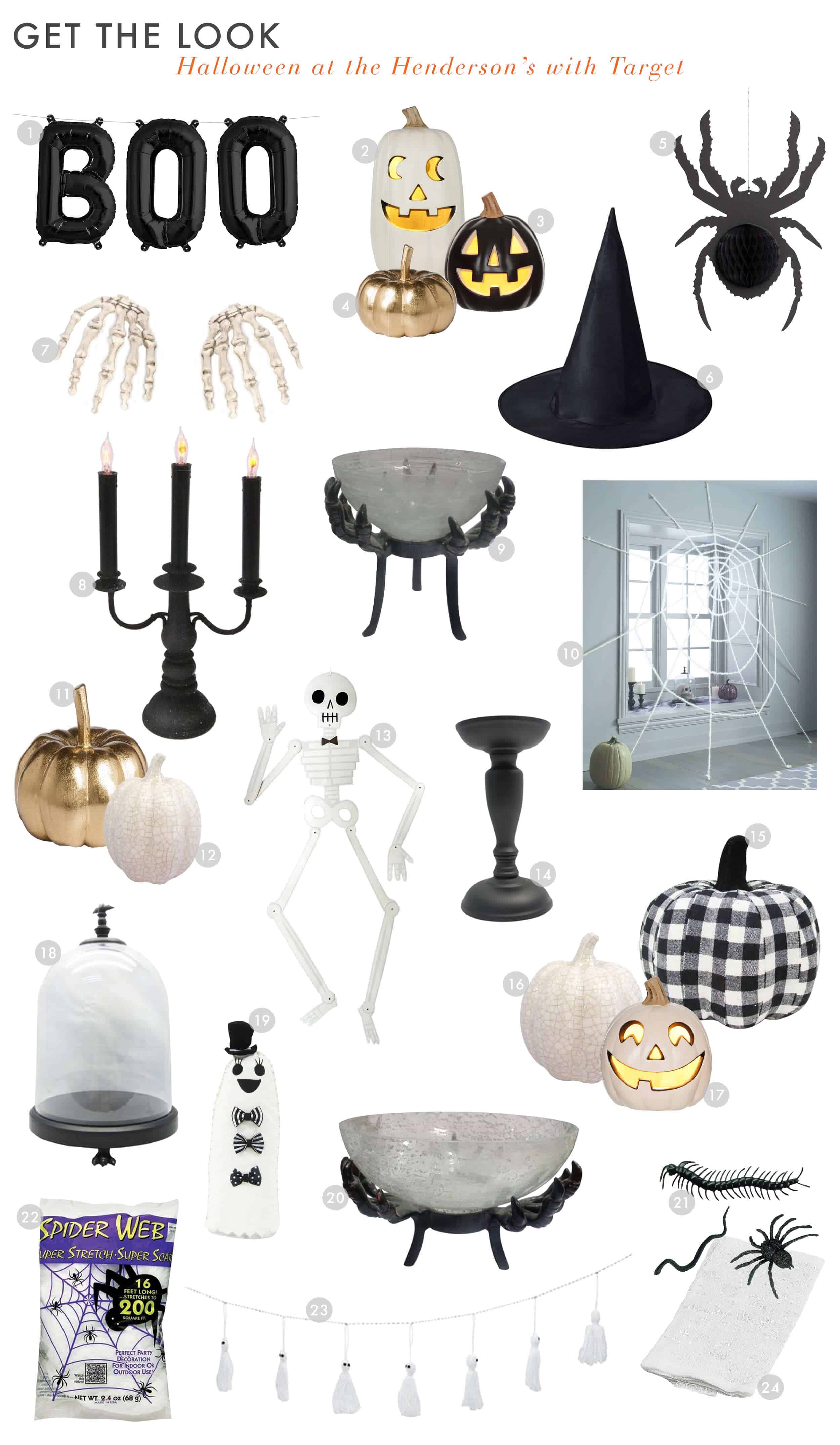 Emily Henderson Target Halloween 2017 Spooky Black And White Kid Friendly Indoors Get The Look