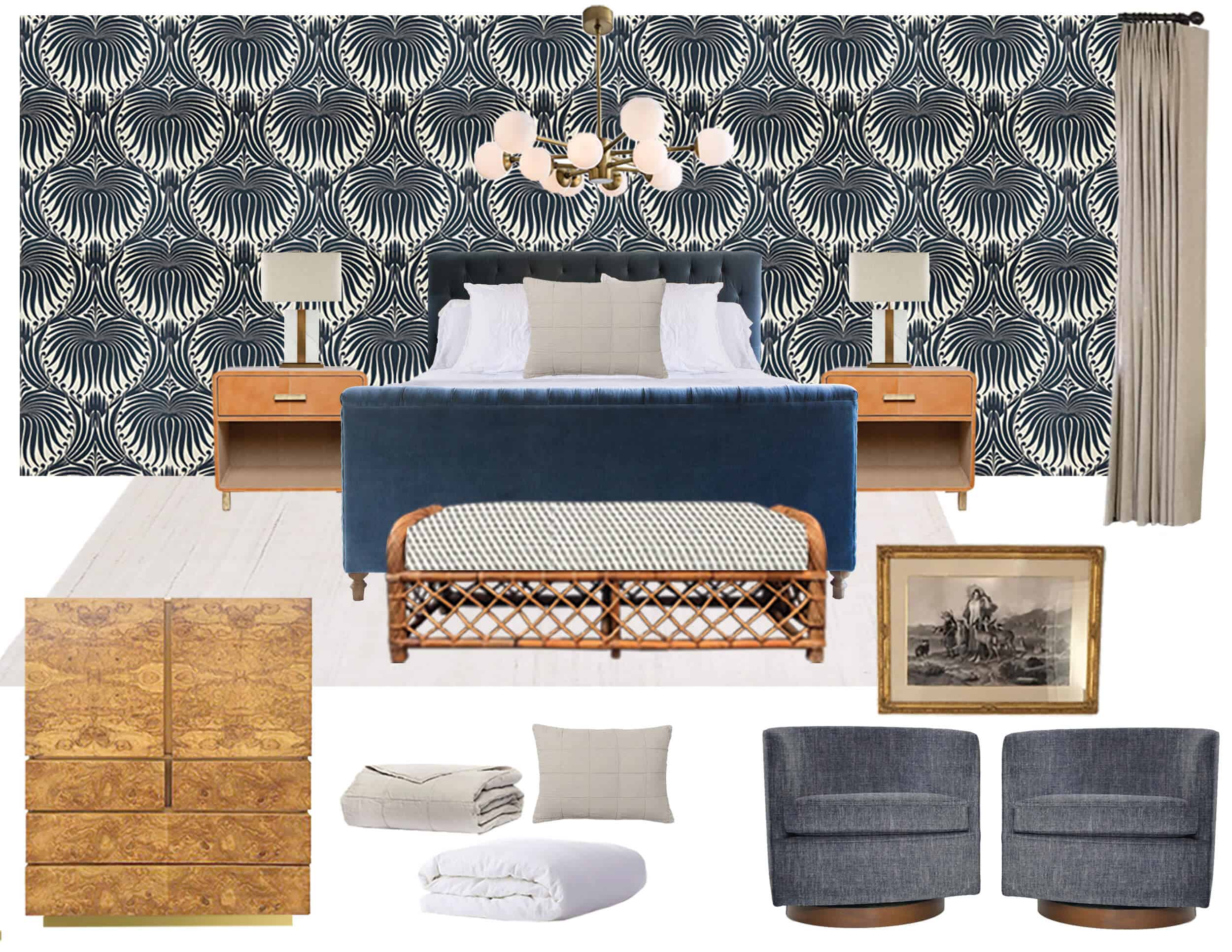 Emily Henderson Griffith Park Bedroom Mood Board
