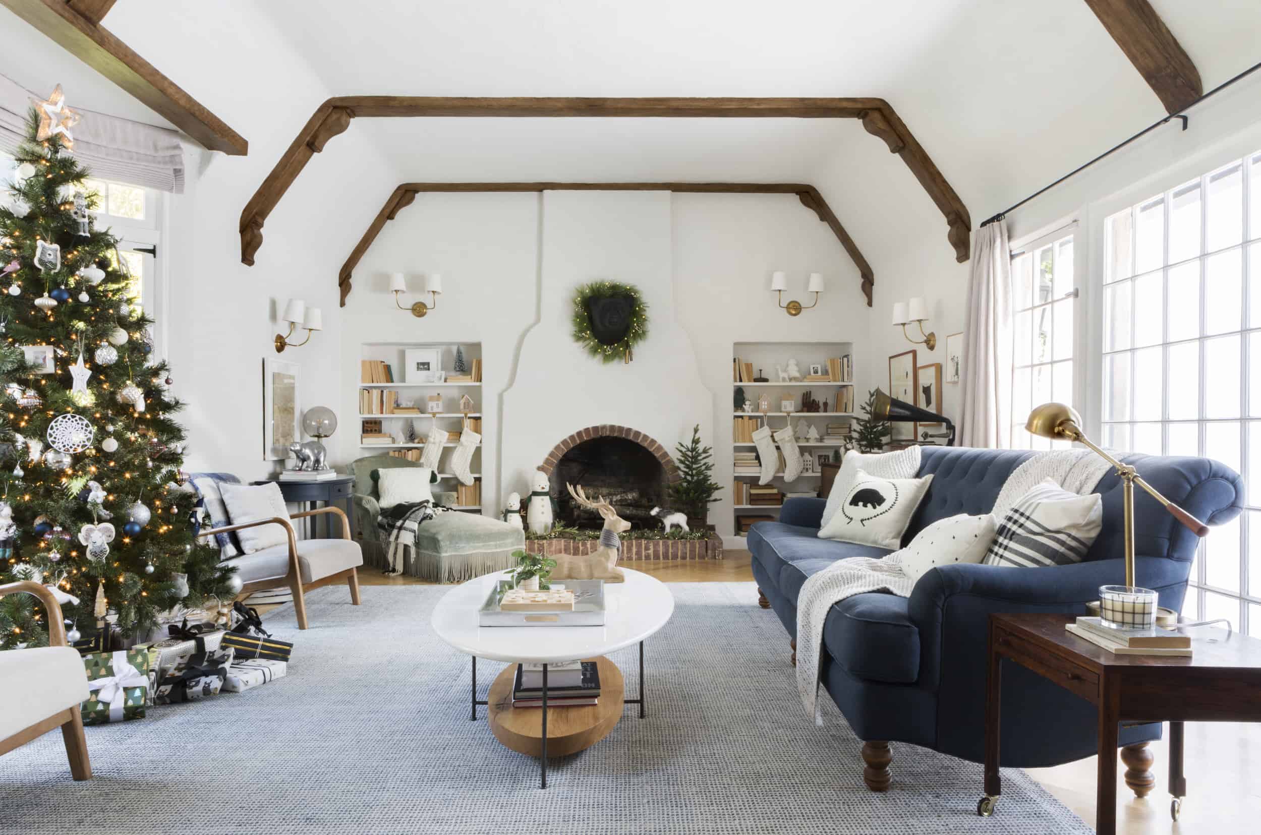 Emily Henderson Christmas 2017 Neutral Winter Wonderland 14