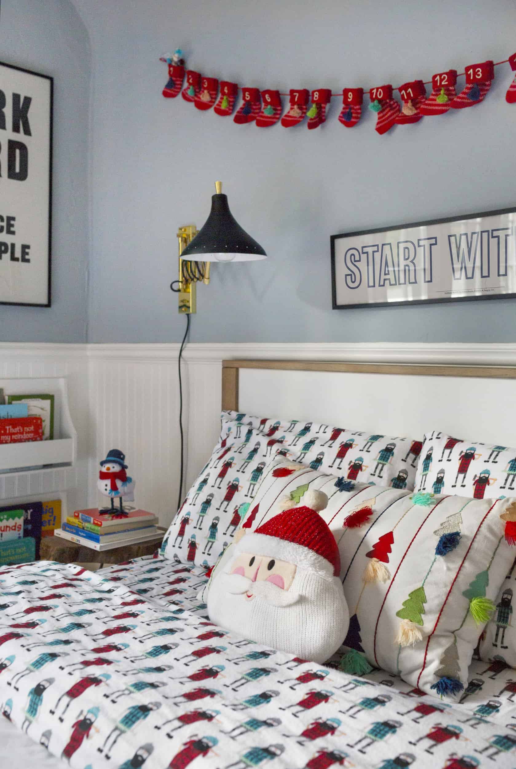 Emily Henderson Christmas Decorating Little Boys Room 91