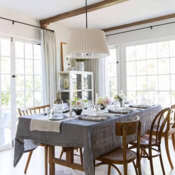 Emily Henderson Paracute Tablescape Neutral Linen Natural 7