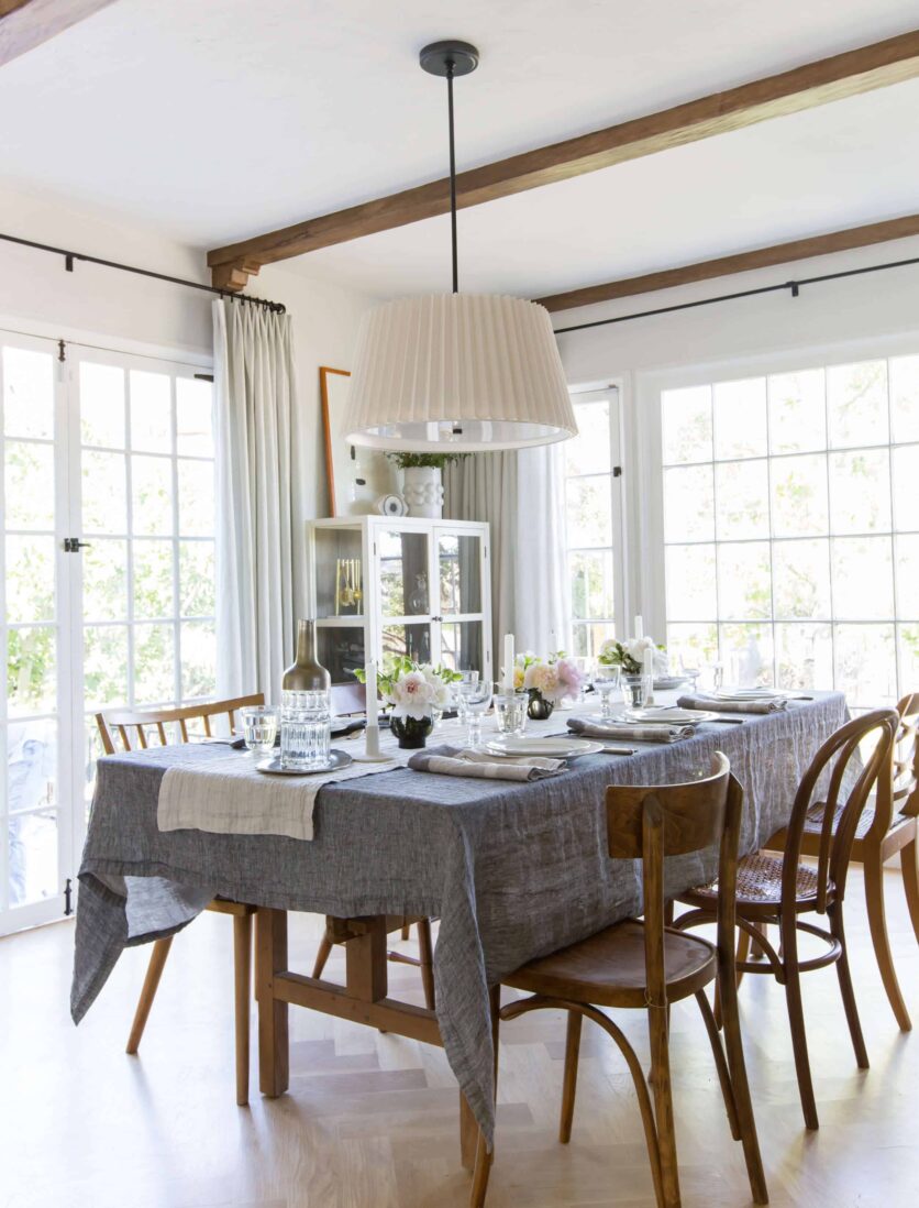 Emily Henderson Paracute Tablescape Neutral Linen Natural 7