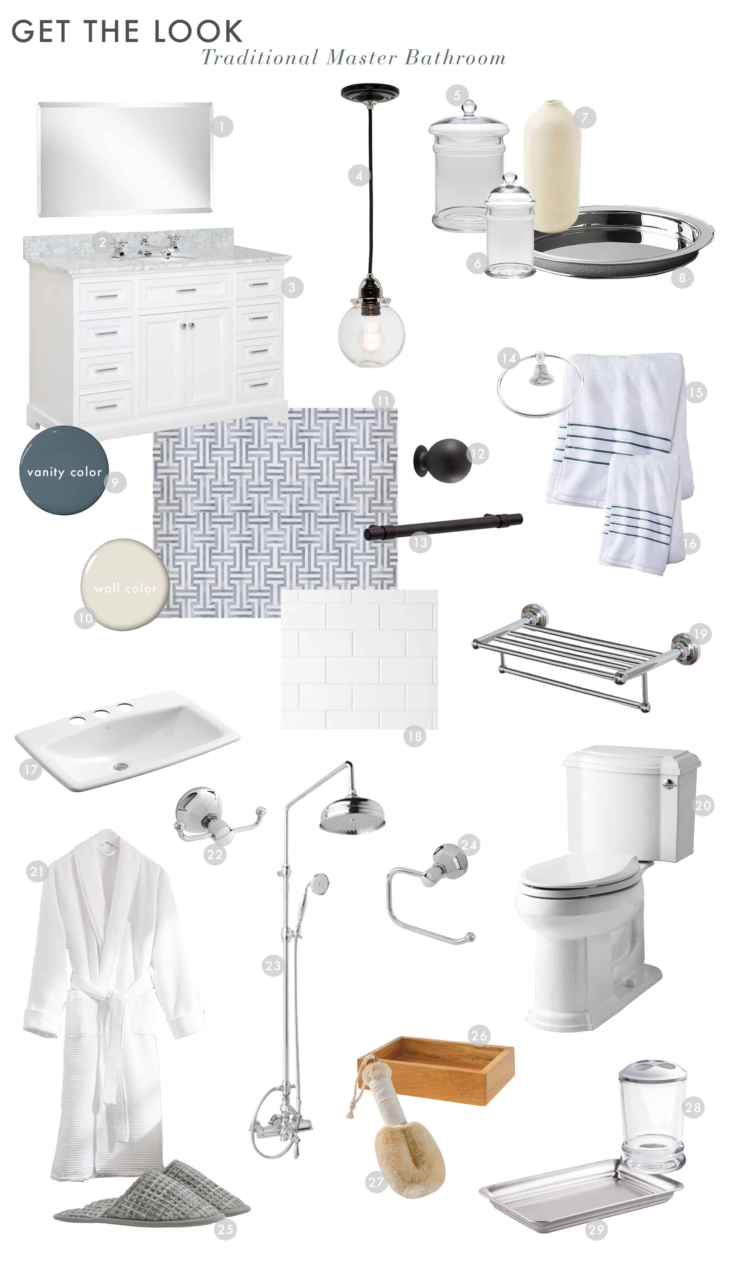 Emily Henderson Silver Lake Hills Master Bathroom Modern Traditional Reveal 1