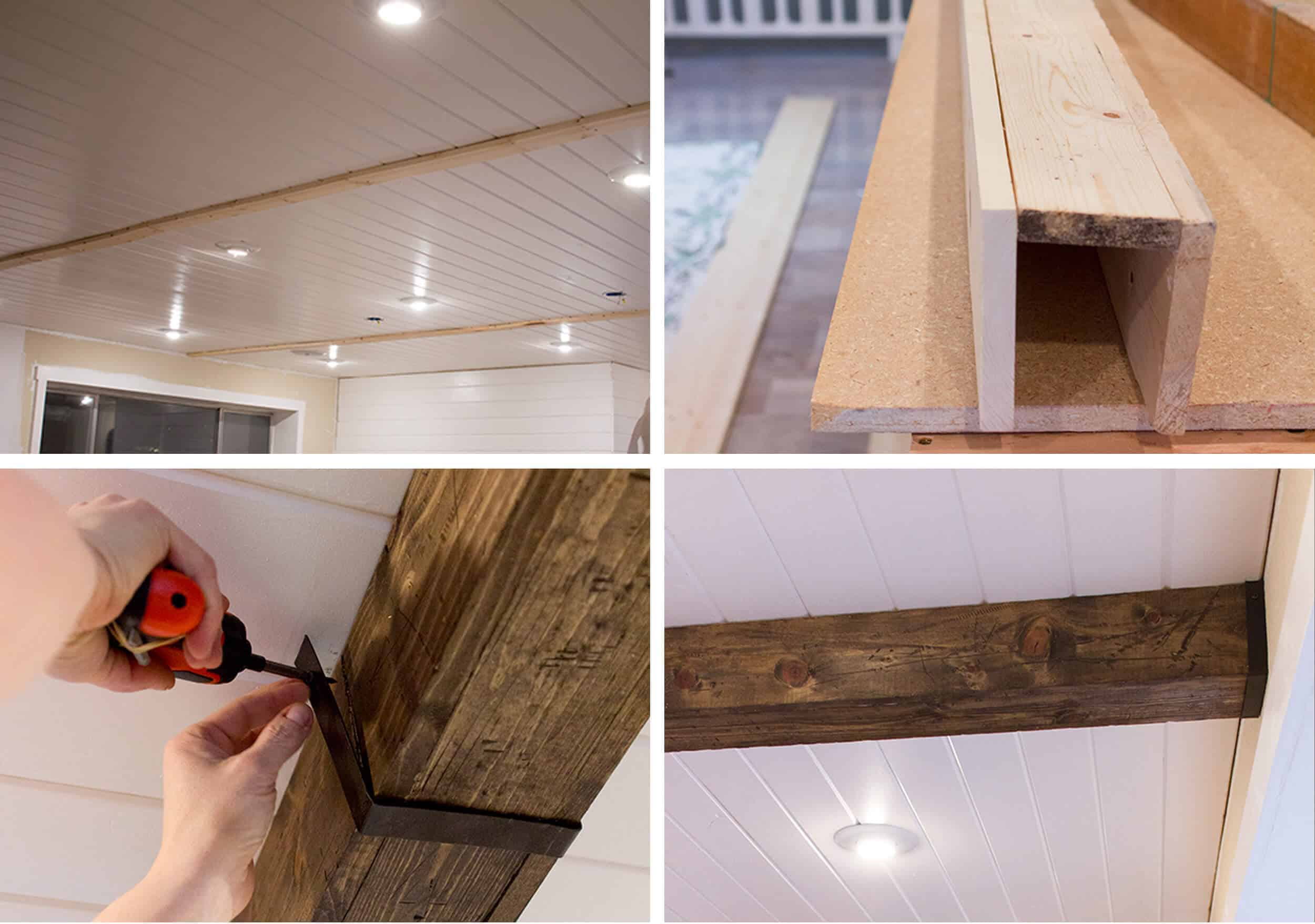 How To Add Character And Charm To Boring Architecture And Houses Ceiling Beams And Paneling Diy