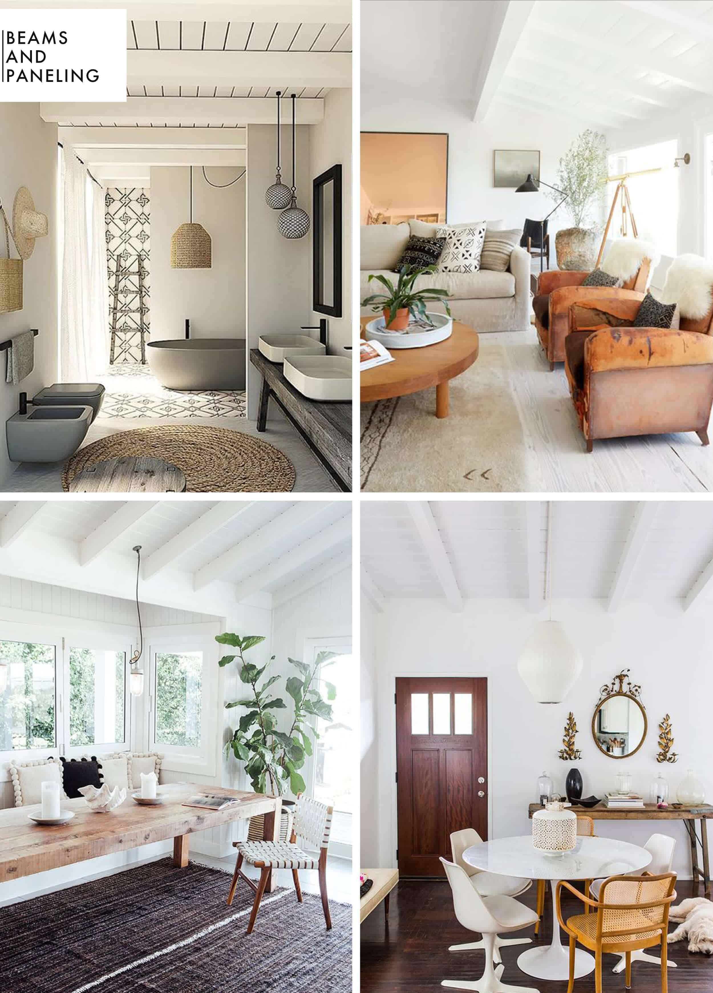 How To Add Character And Charm To Boring Architecture And Houses Ceiling Beams With Paneling 2x2 Inspiration1
