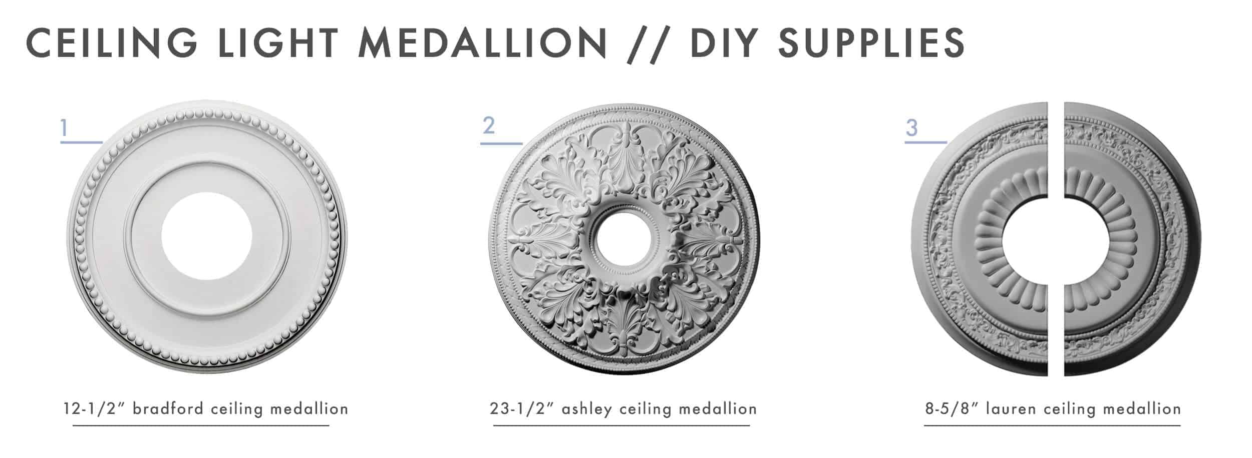 How To Add Character And Charm To Boring Architecture And Houses Ceiling Medallion Diy Supplies 01