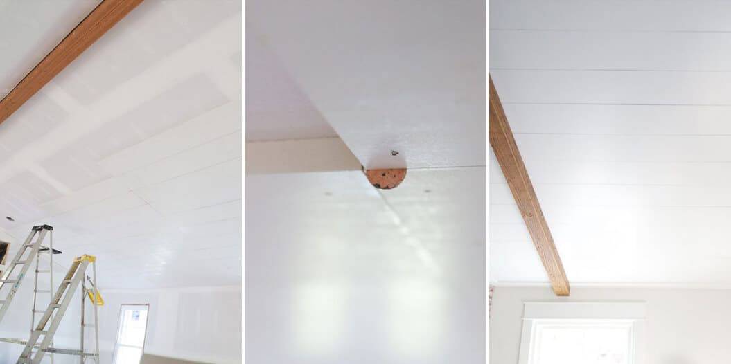 How To Add Character And Charm To Boring Architecture And Houses Half Ceiling Paneling Painted Wood Paneling Diy