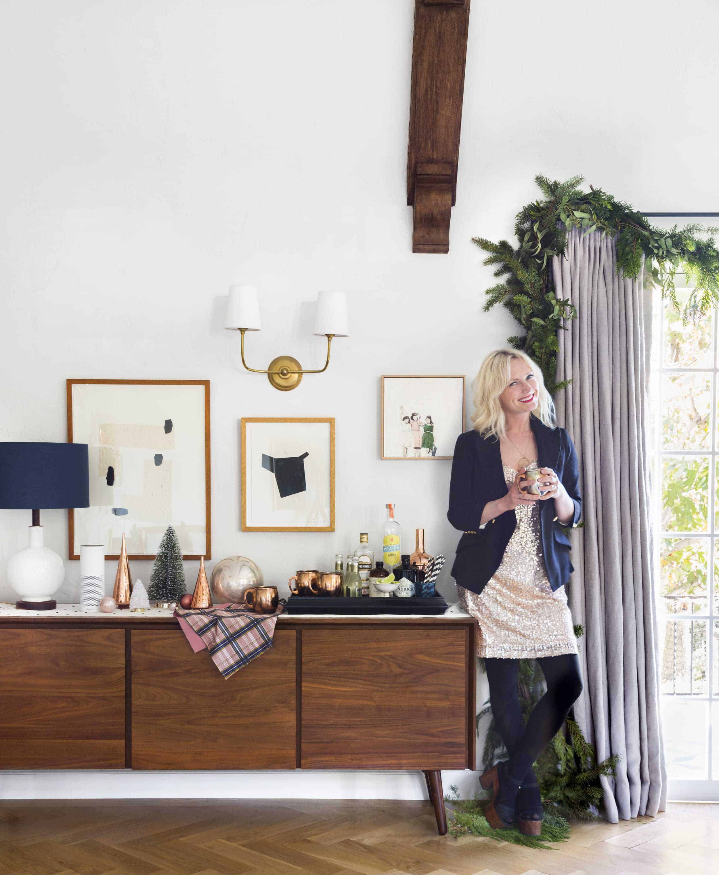 Emily Henderson Holiday Hosting Amazon Echo 61
