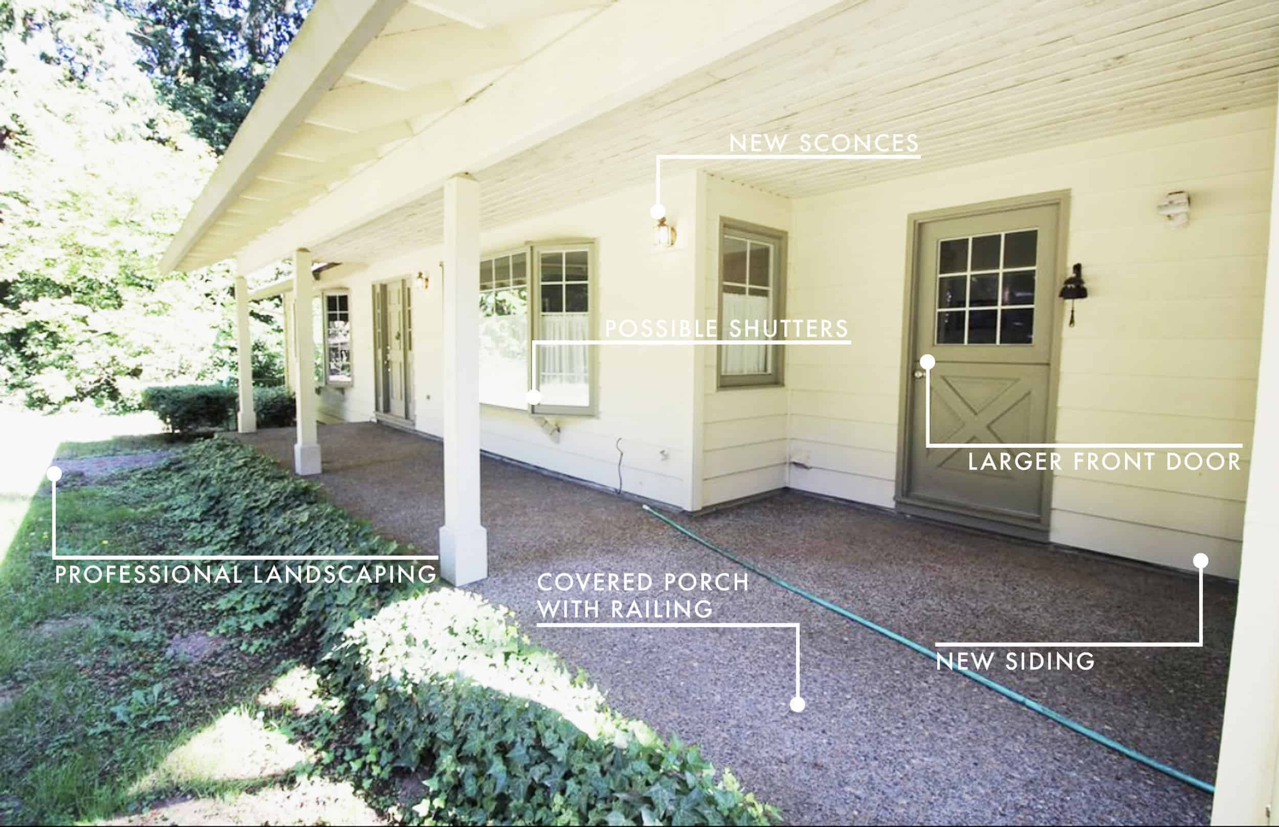 Emily Henderson Portland Fixer Upper Traditional Before Photos Front Of House 02 Edited With Copy