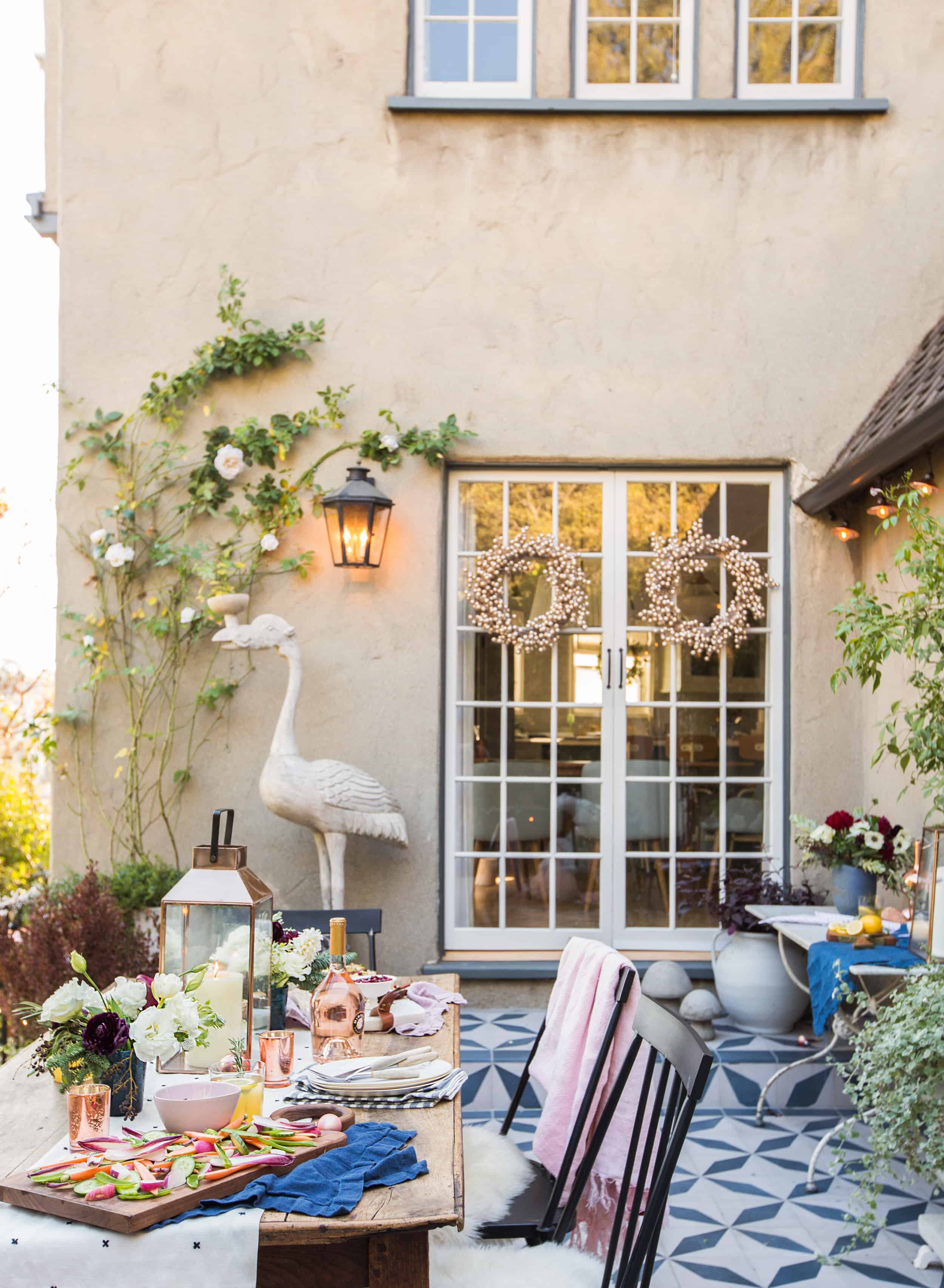 Emily Henderson Waverly Modern English Tudor Holiday Gathering Party Patio 64