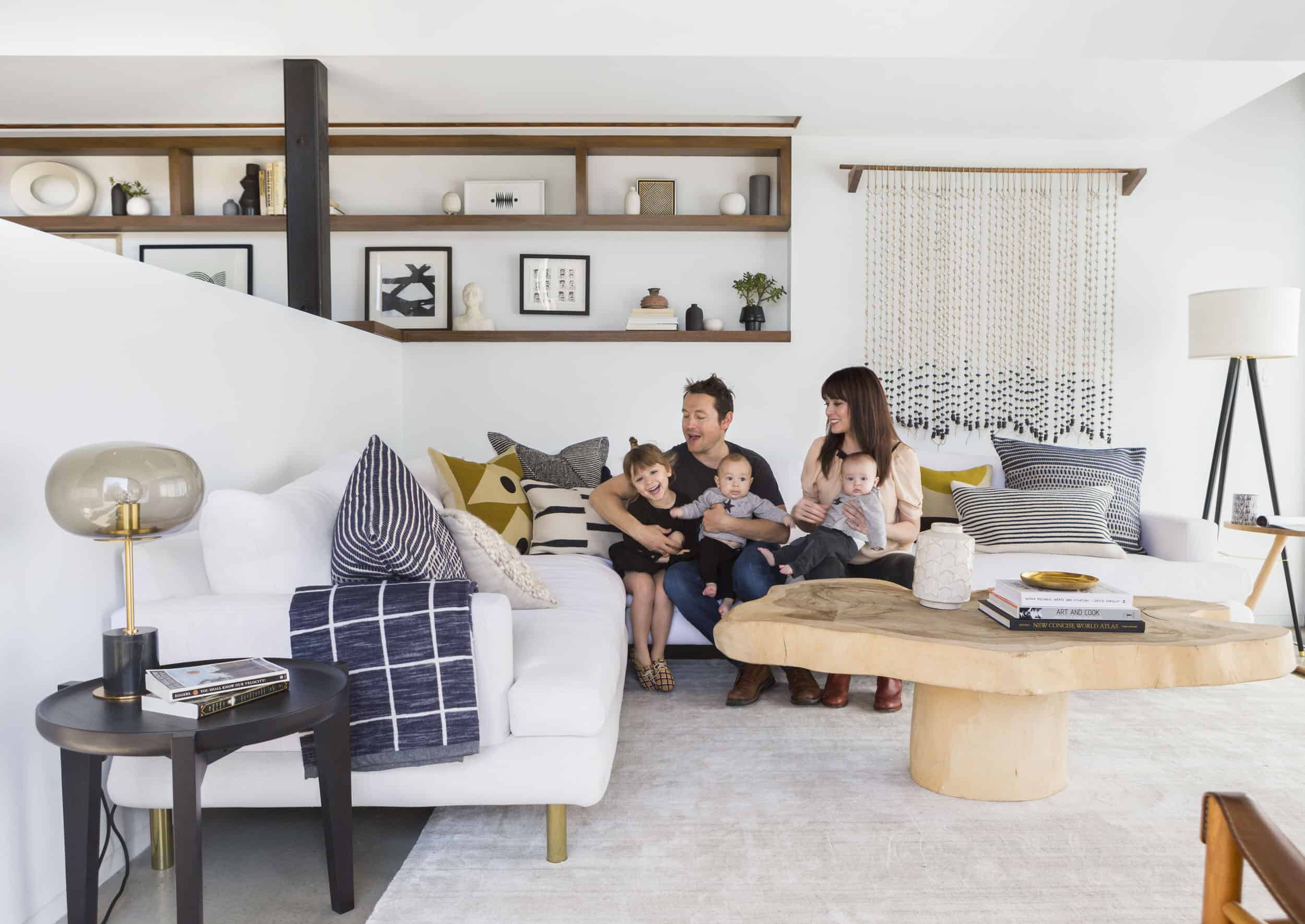 Emily Henderson Corbette Crypton 70s Modern Makeover Family Photos 2