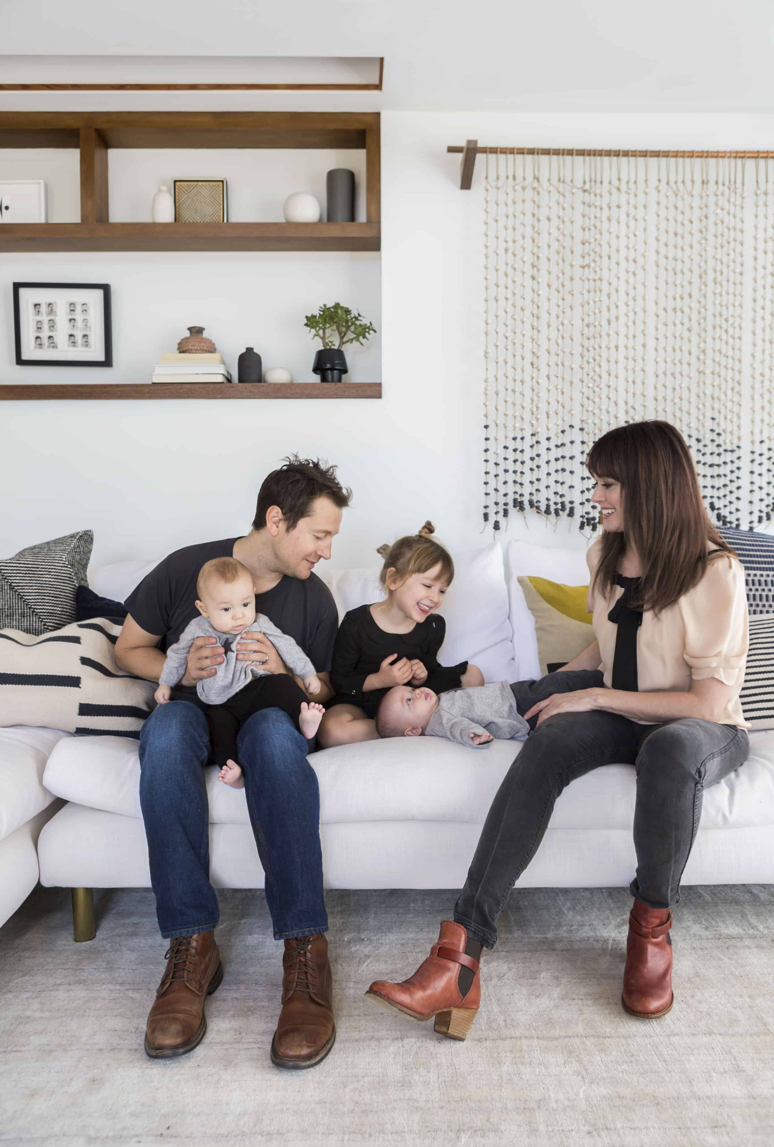 Emily Henderson Corbette Crypton 70s Modern Makeover Family Photos 5