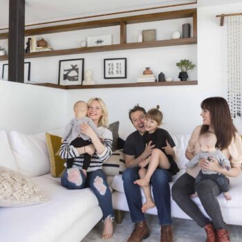 Emily Henderson Corbette Crypton 70s Modern Makeover Family Photos 7