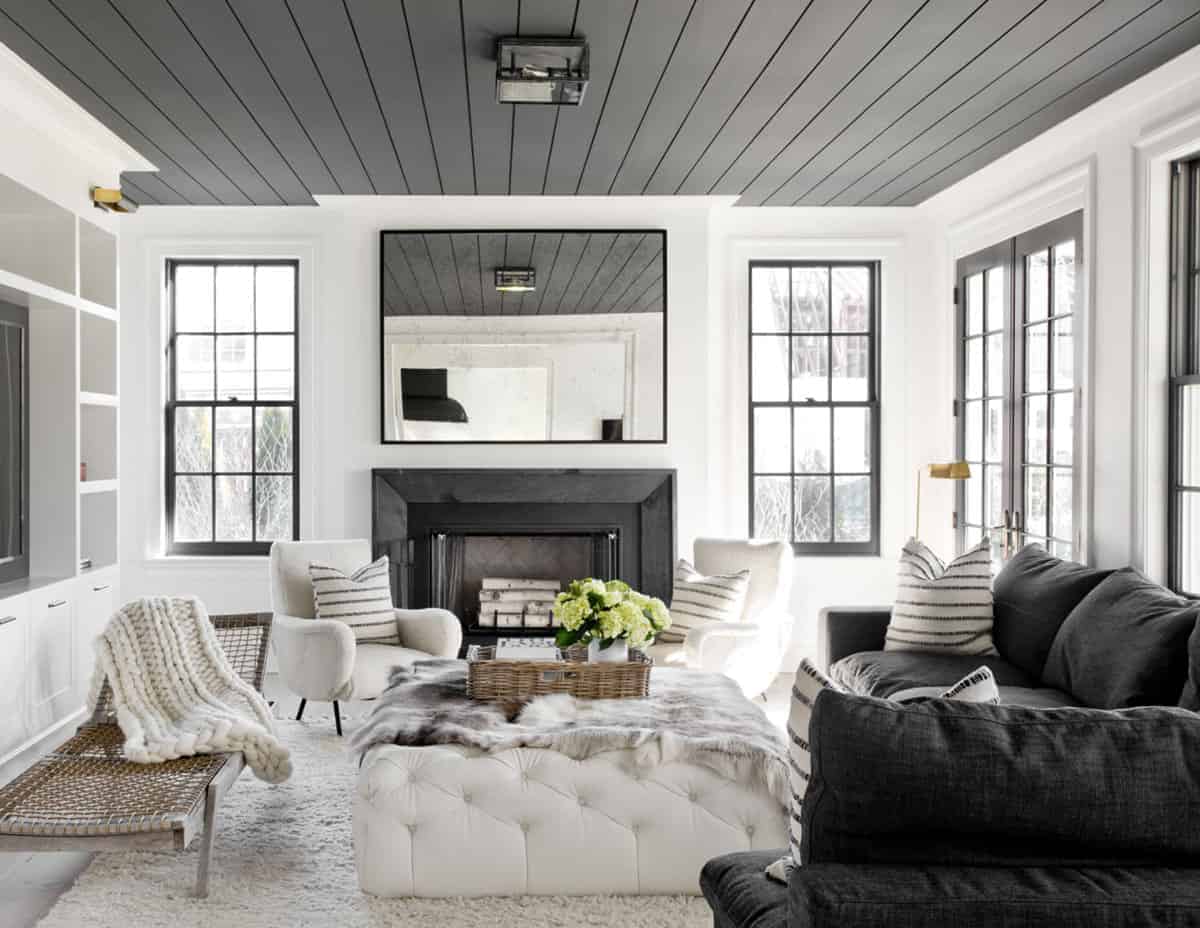Emily Henderson How To Add Character Ceilings Wood Paneling Header 02