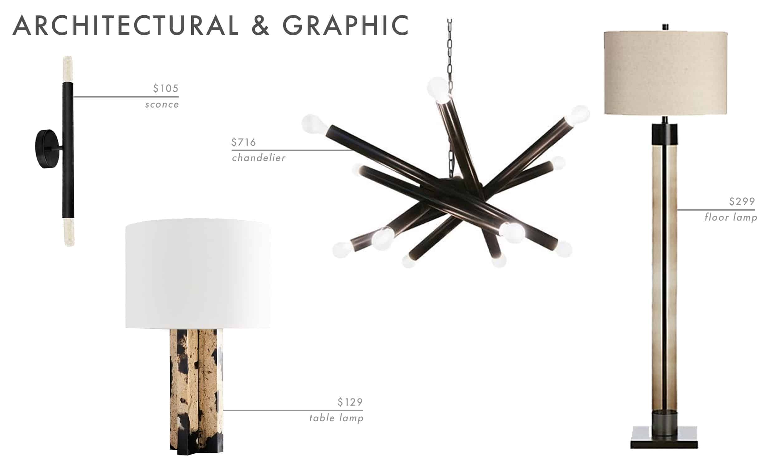 Emily Henderson Roundup Lighting Combos Table Lamp Floor Lamp Sconce 10
