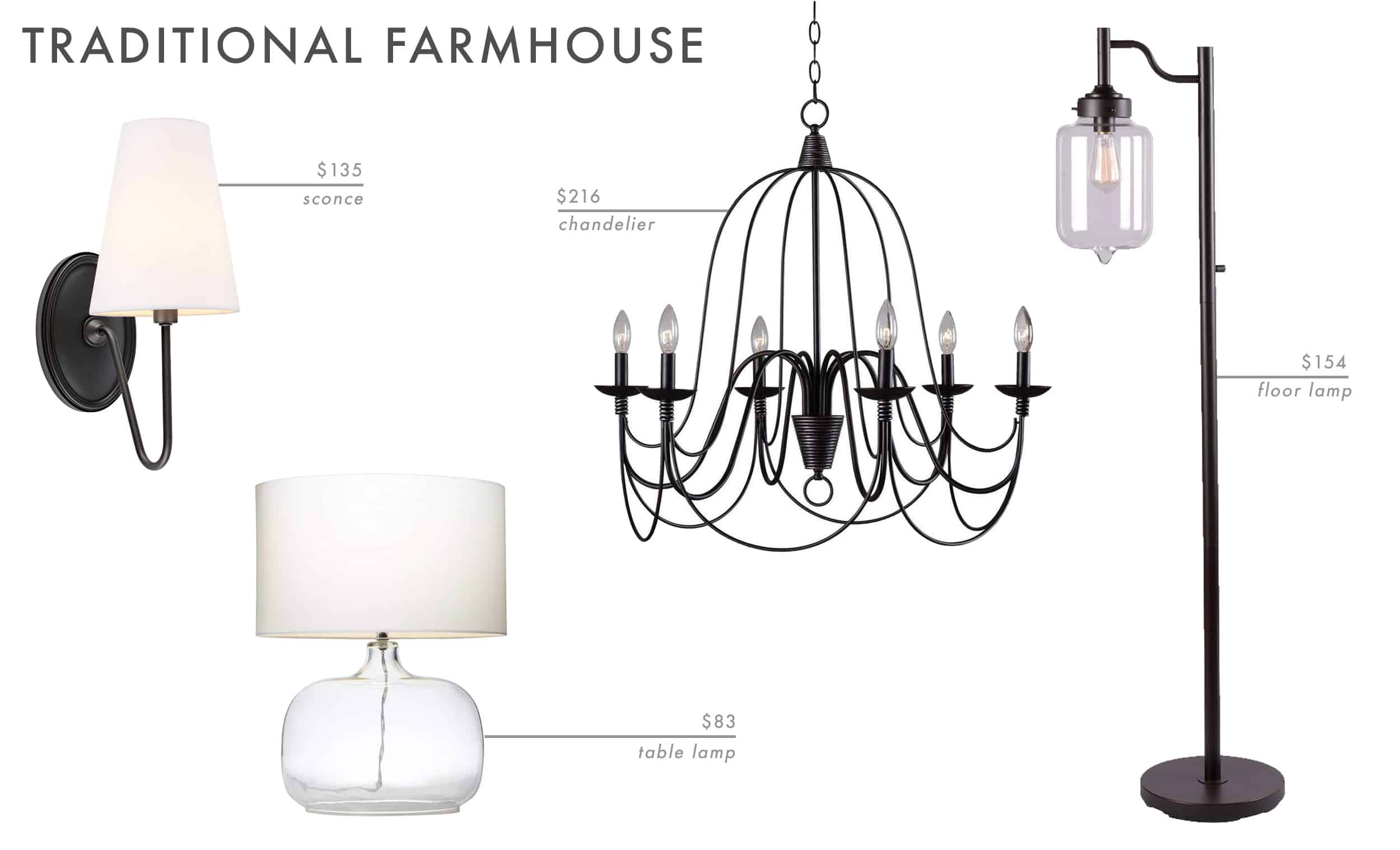 Emily Henderson Roundup Lighting Combos Table Lamp Floor Lamp Sconce 12