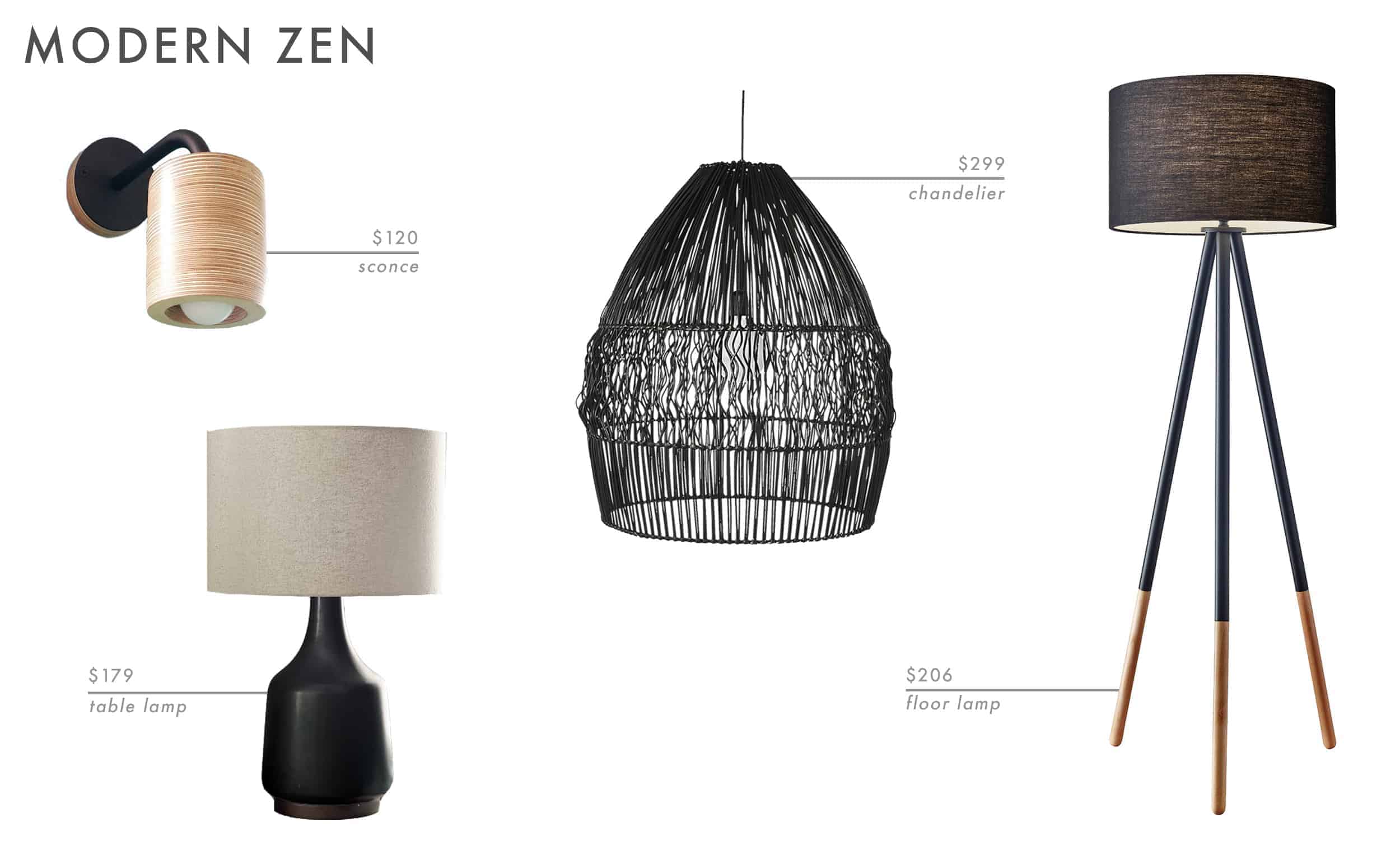 Emily Henderson Roundup Lighting Combos Table Lamp Floor Lamp Sconce 13