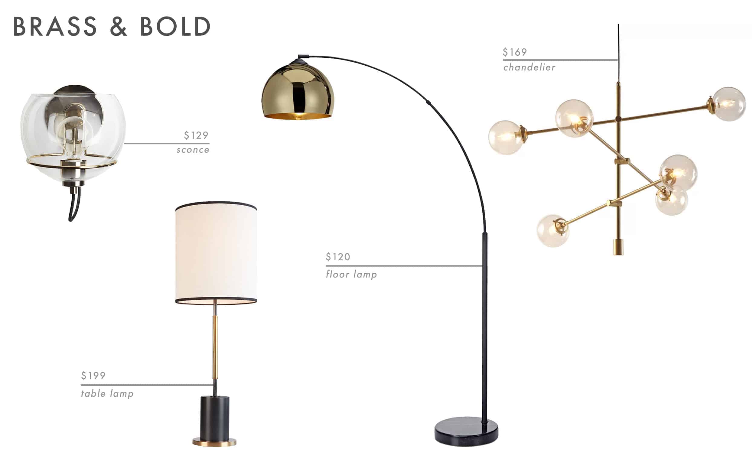 Emily Henderson Roundup Lighting Combos Table Lamp Floor Lamp Sconce 15