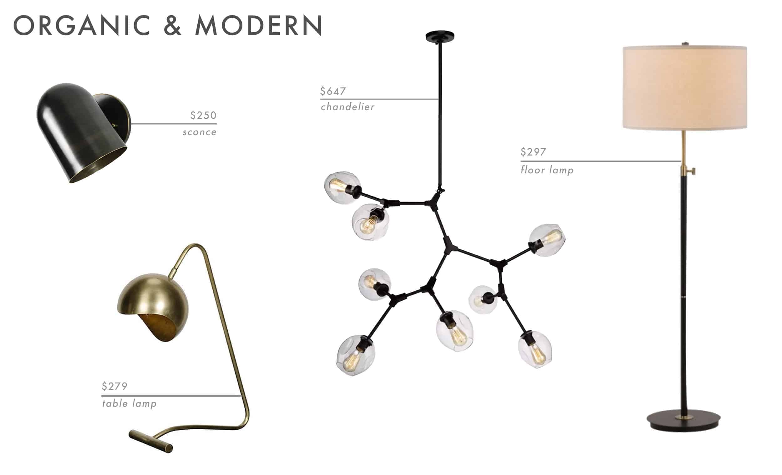 Emily Henderson Roundup Lighting Combos Table Lamp Floor Lamp Sconce 16