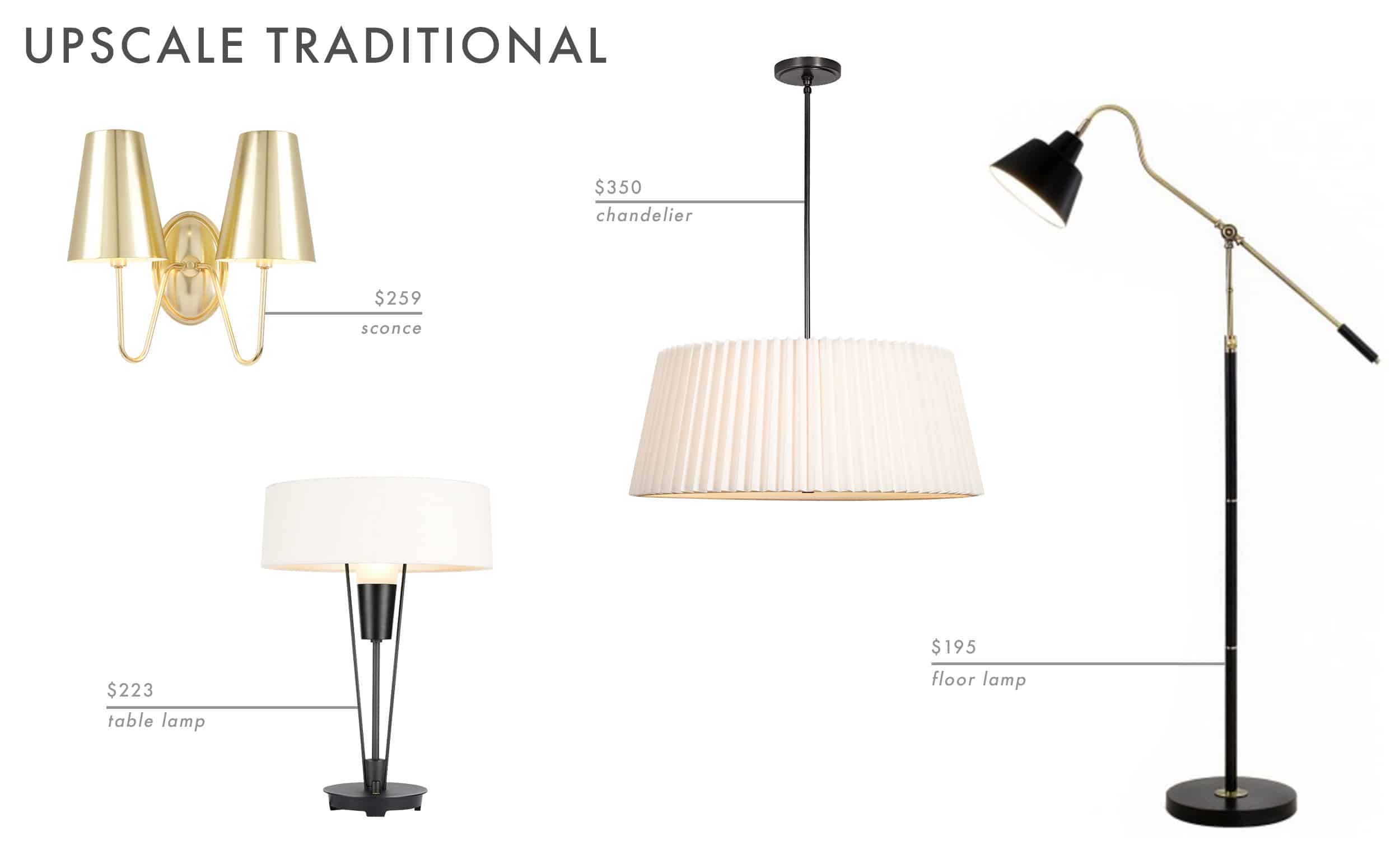 Emily Henderson Roundup Lighting Combos Table Lamp Floor Lamp Sconce 17