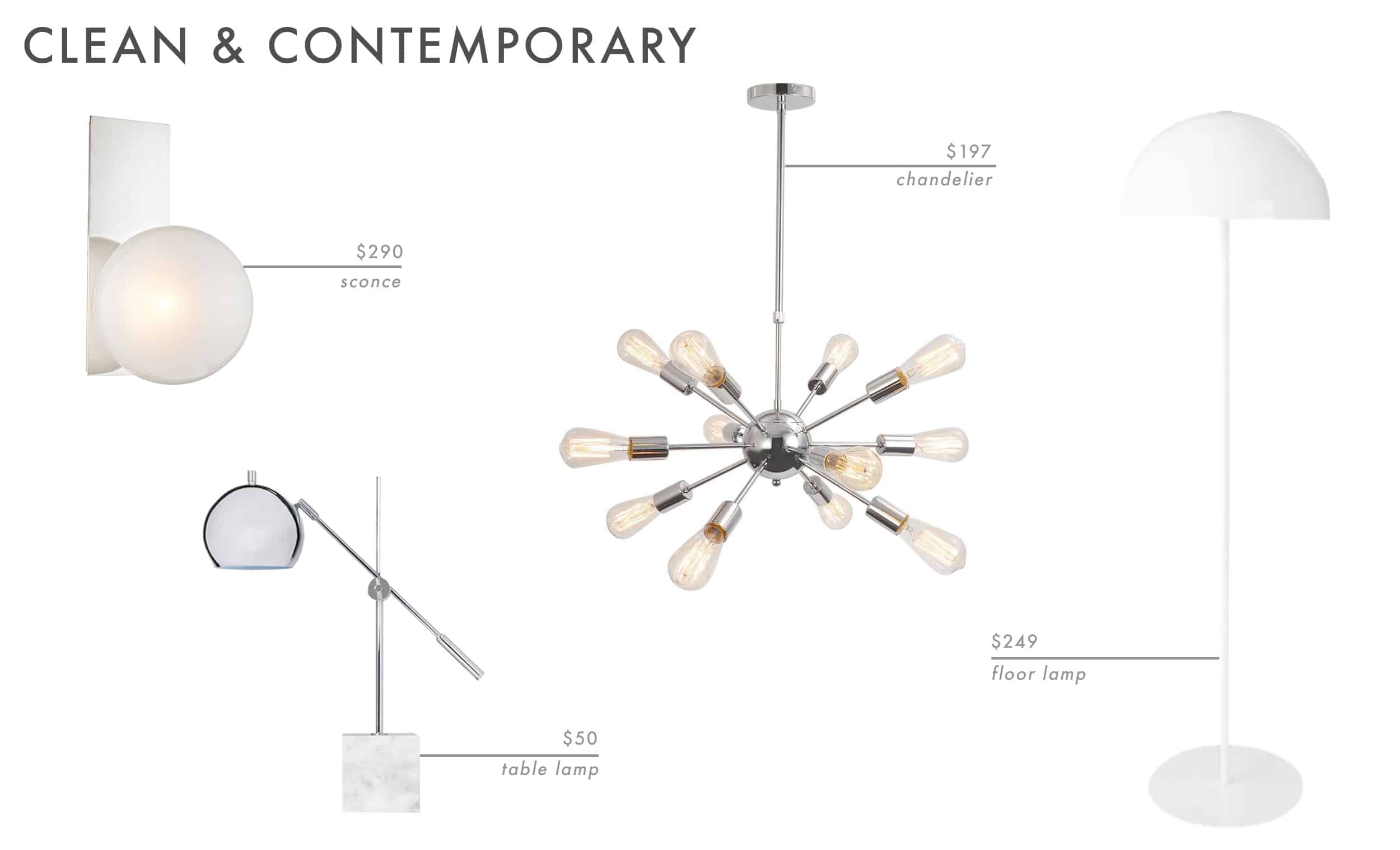Emily Henderson Roundup Lighting Combos Table Lamp Floor Lamp Sconce 18