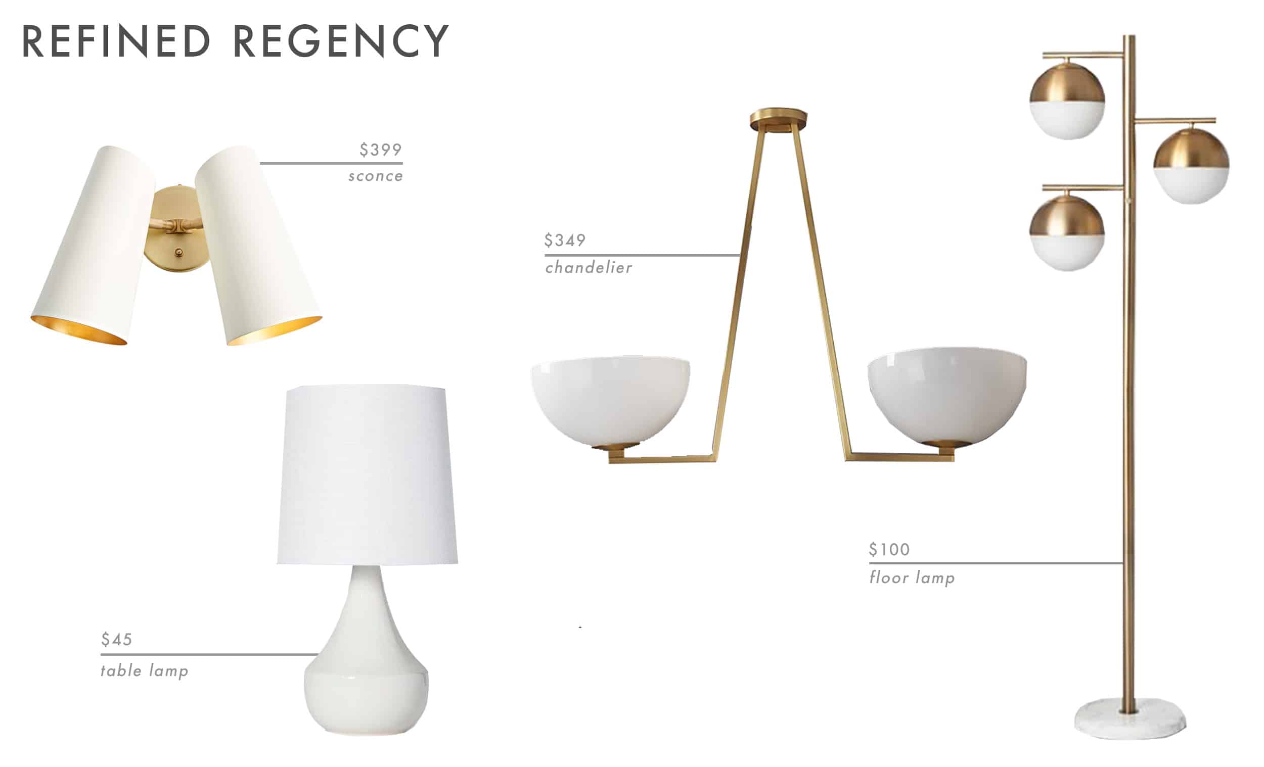 Emily Henderson Roundup Lighting Combos Table Lamp Floor Lamp Sconce 4