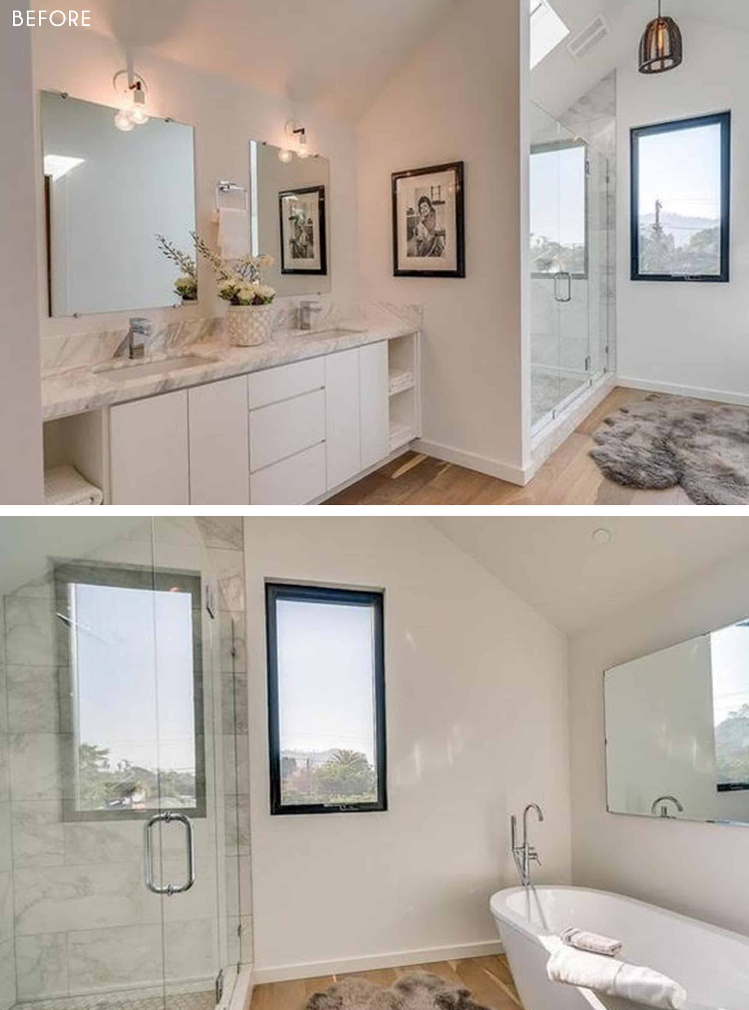 Emily Henderson Target Project 62 Threshold Master Bathroom Refresh Before