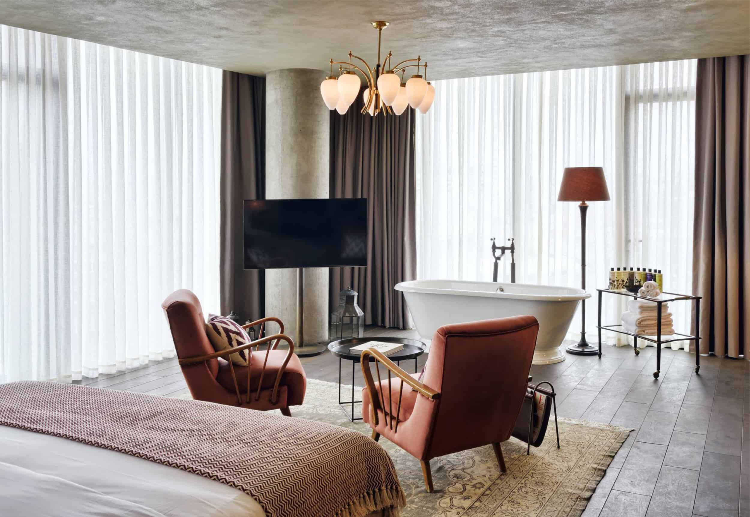 Emily Henderson Modern Victorian Trend Eclectic Boho Moody Velvet Tufted Fringe Detailed Dramatic Living Room Bedroom 8