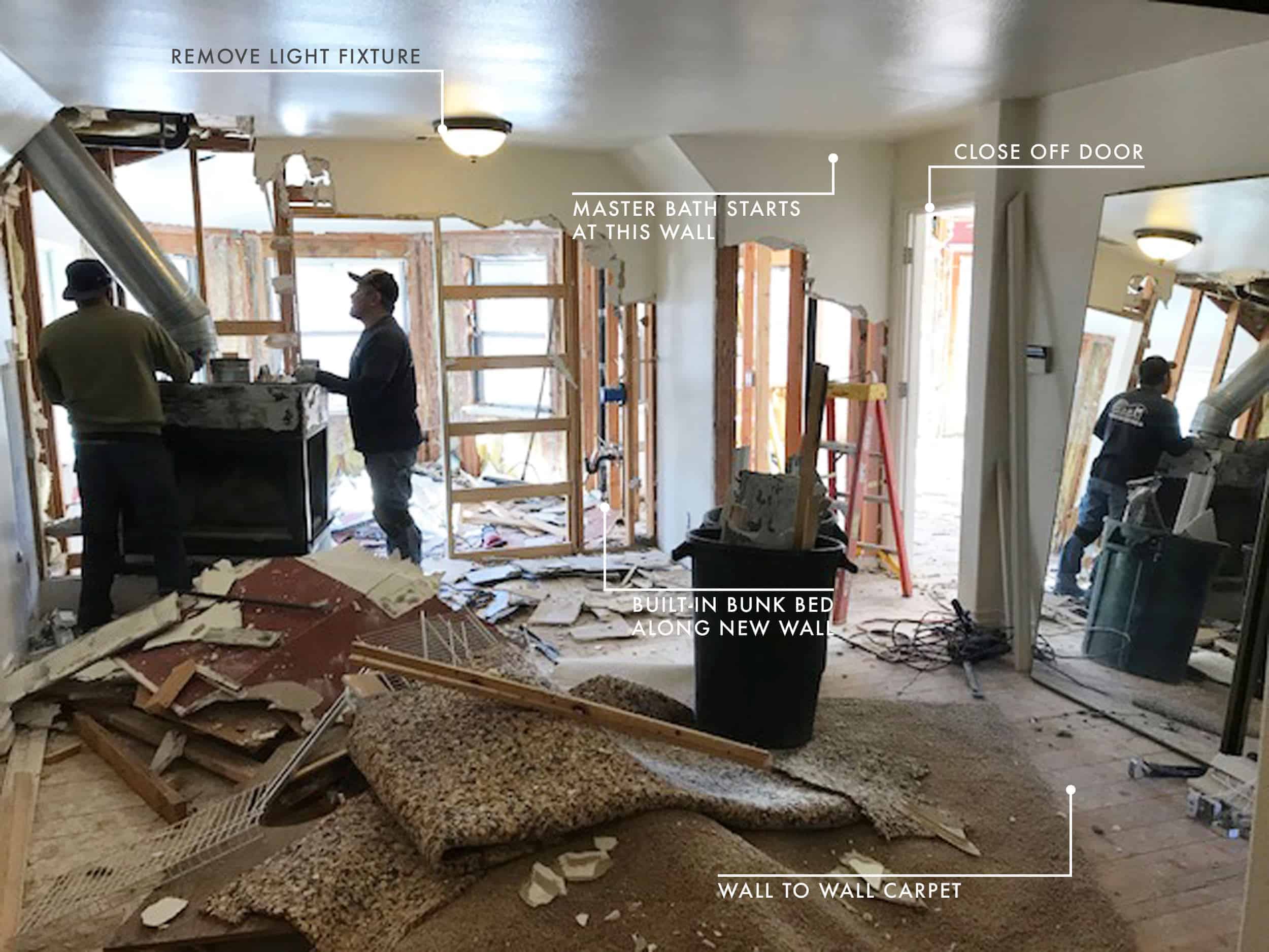 Emily Henderson Mountain Fixer Upper Cabin Demo Update 15