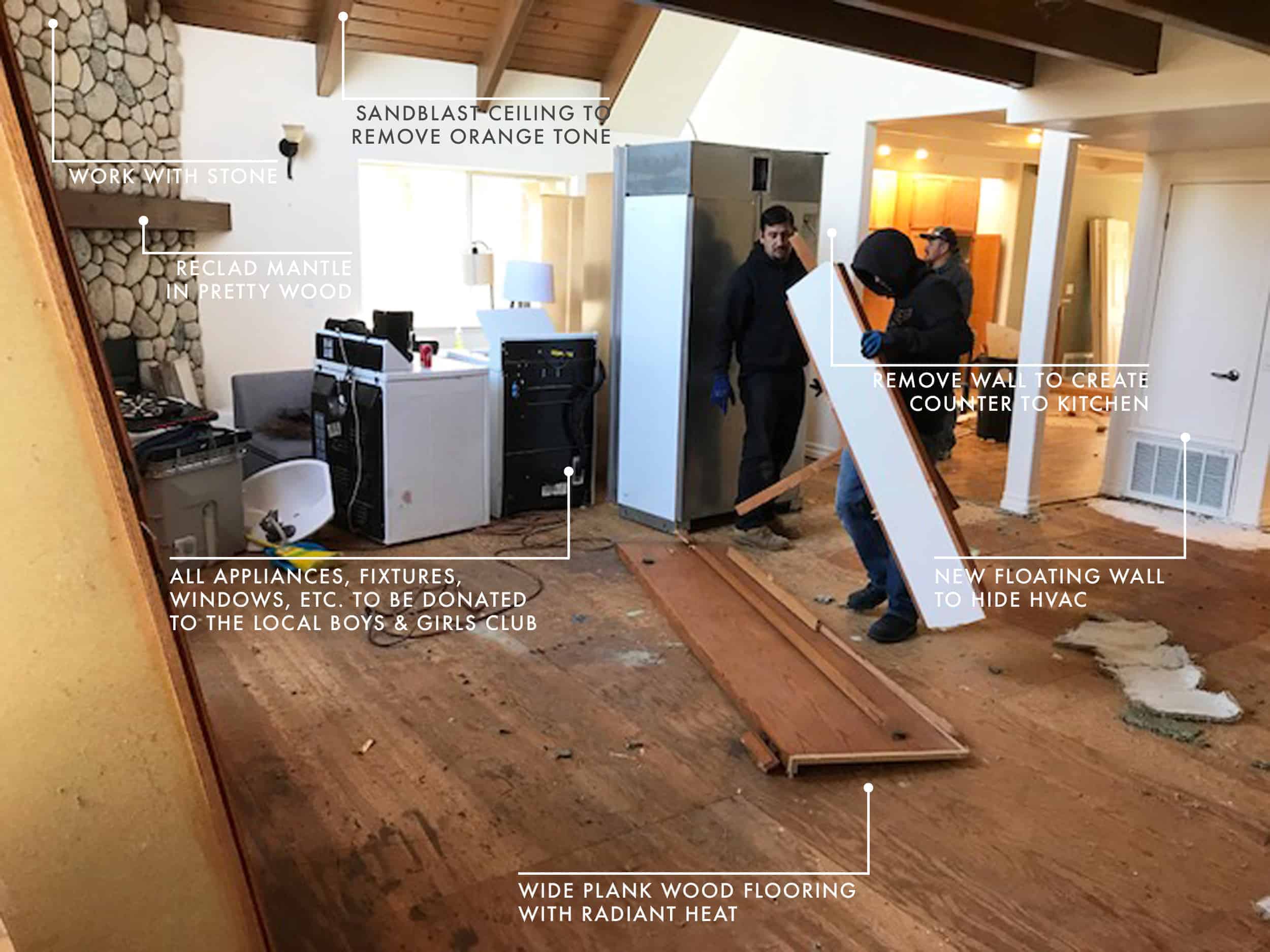 Emily Henderson Mountain Fixer Upper Cabin Demo Update 2