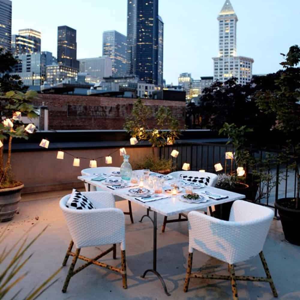 Valentines Day Ideas Diy Romantic rooftop date dinner