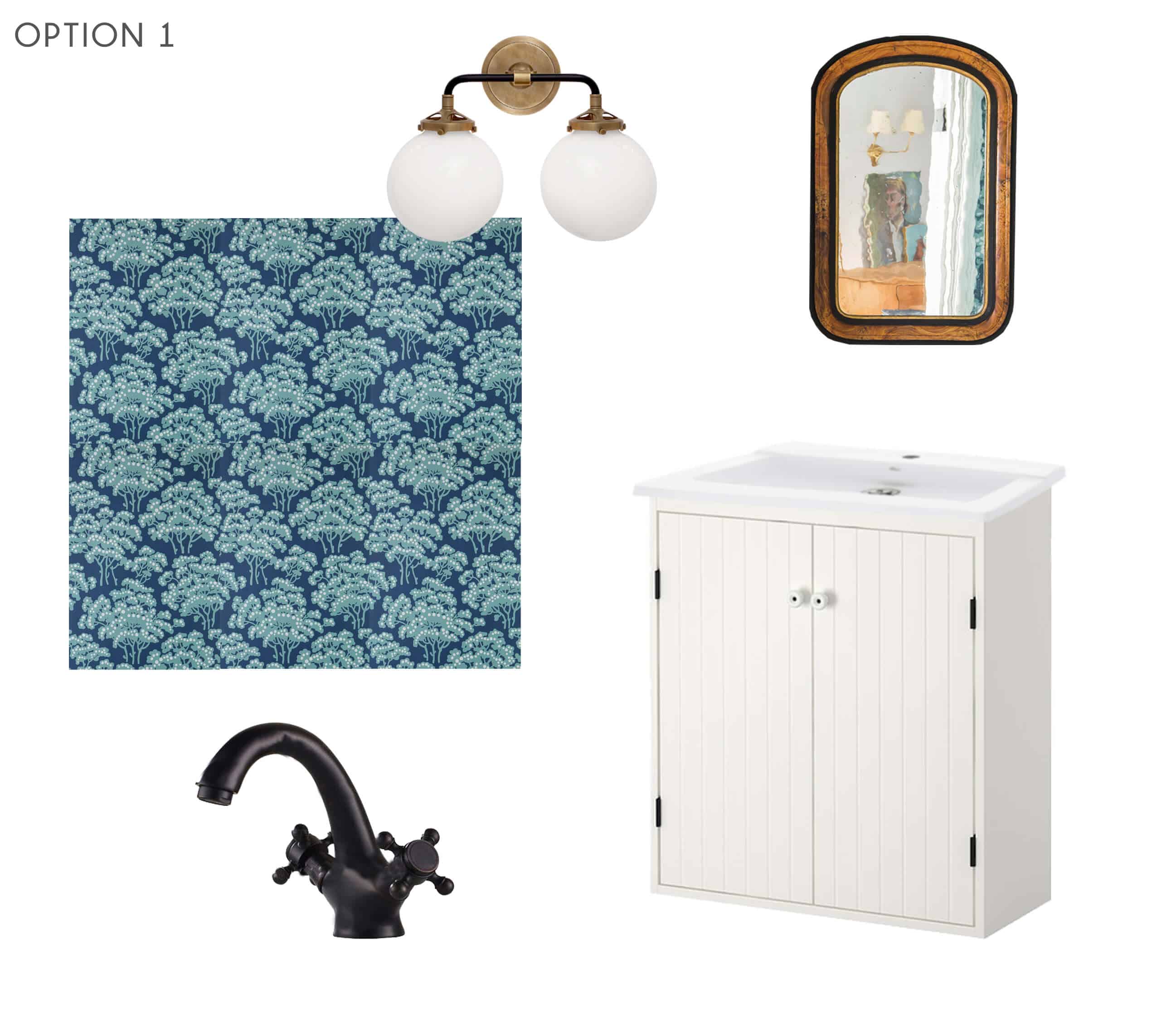 Emily Henderson_Ask the Audience_Powder Room_Vanity_Faucet_Combo_Option 1
