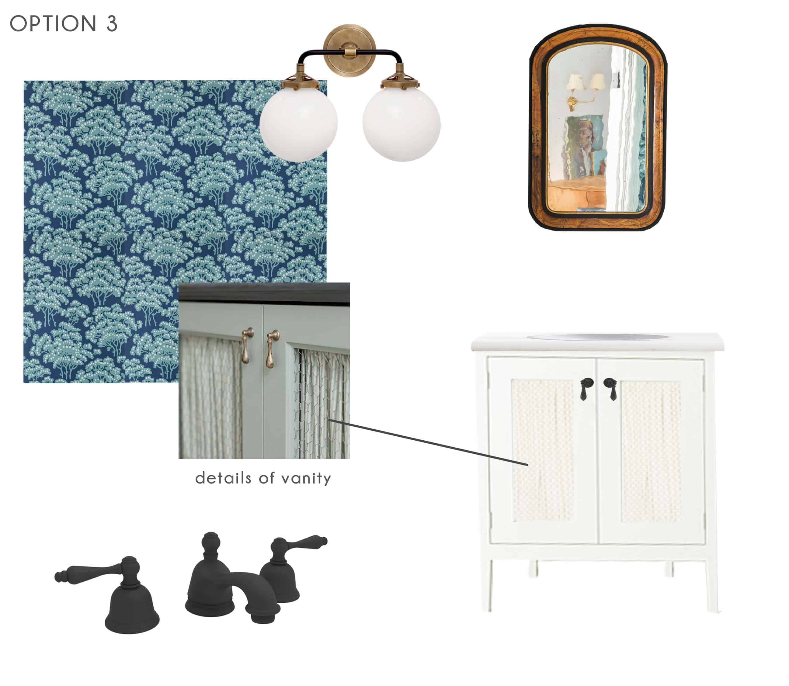 Emily Henderson_Ask the Audience_Powder Room_Vanity_Faucet_Combo_Option 3