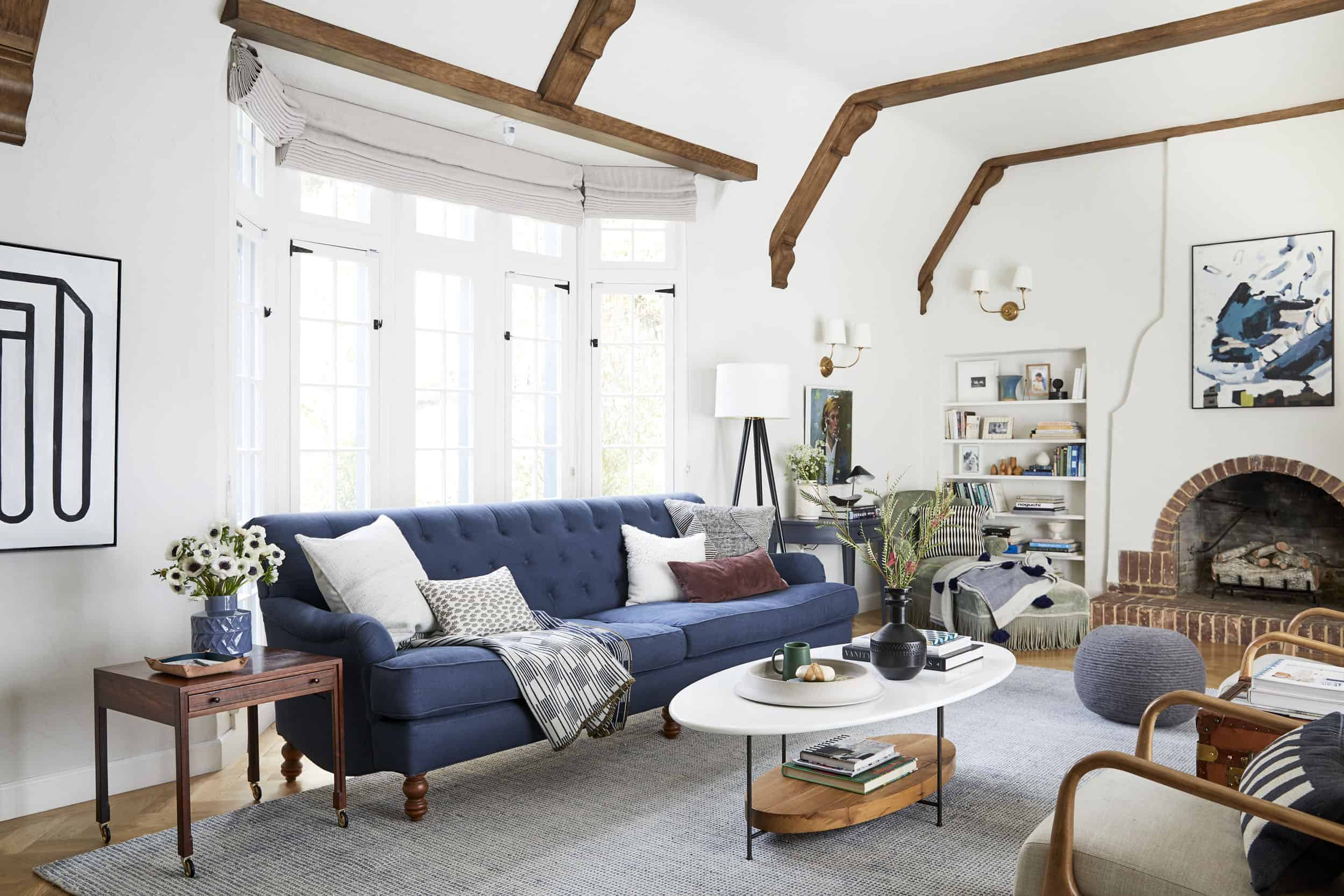 Emily Henderson Awkward Windows Wall Treatments Bay Windows 11