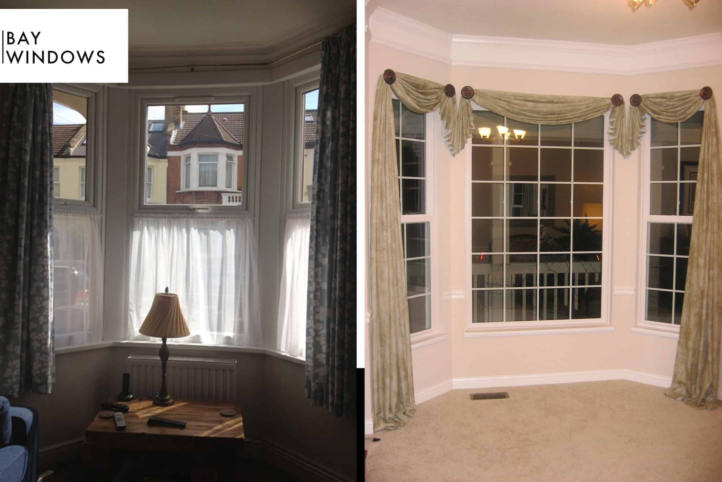 Emily Henderson Awkward Windows Wall Treatments Bay Windows 12