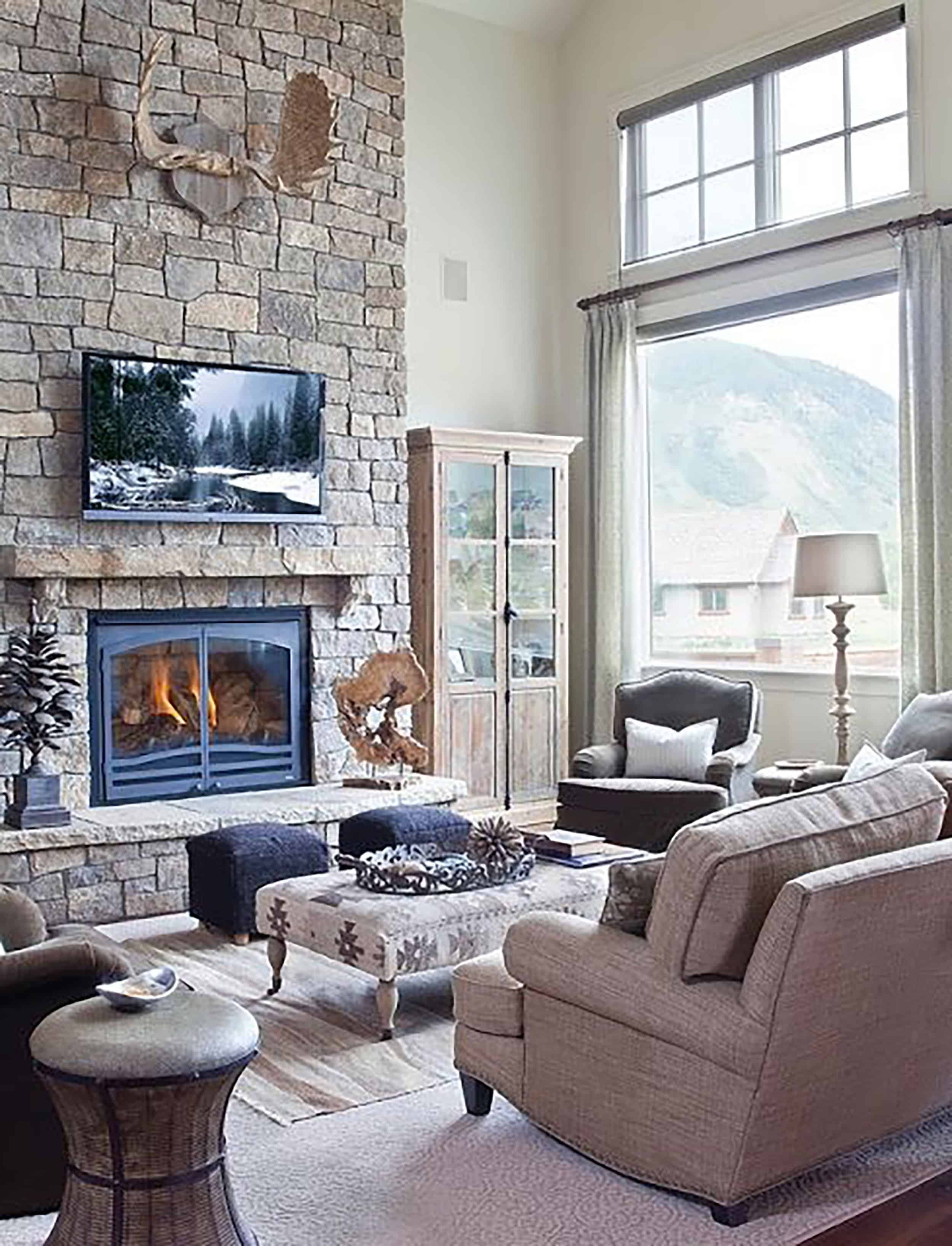 Emily Henderson Awkward Windows Wall Treatments Great Room Good Example Tall 2