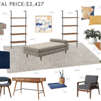 Emily Henderson Budget Room Library Den Gif