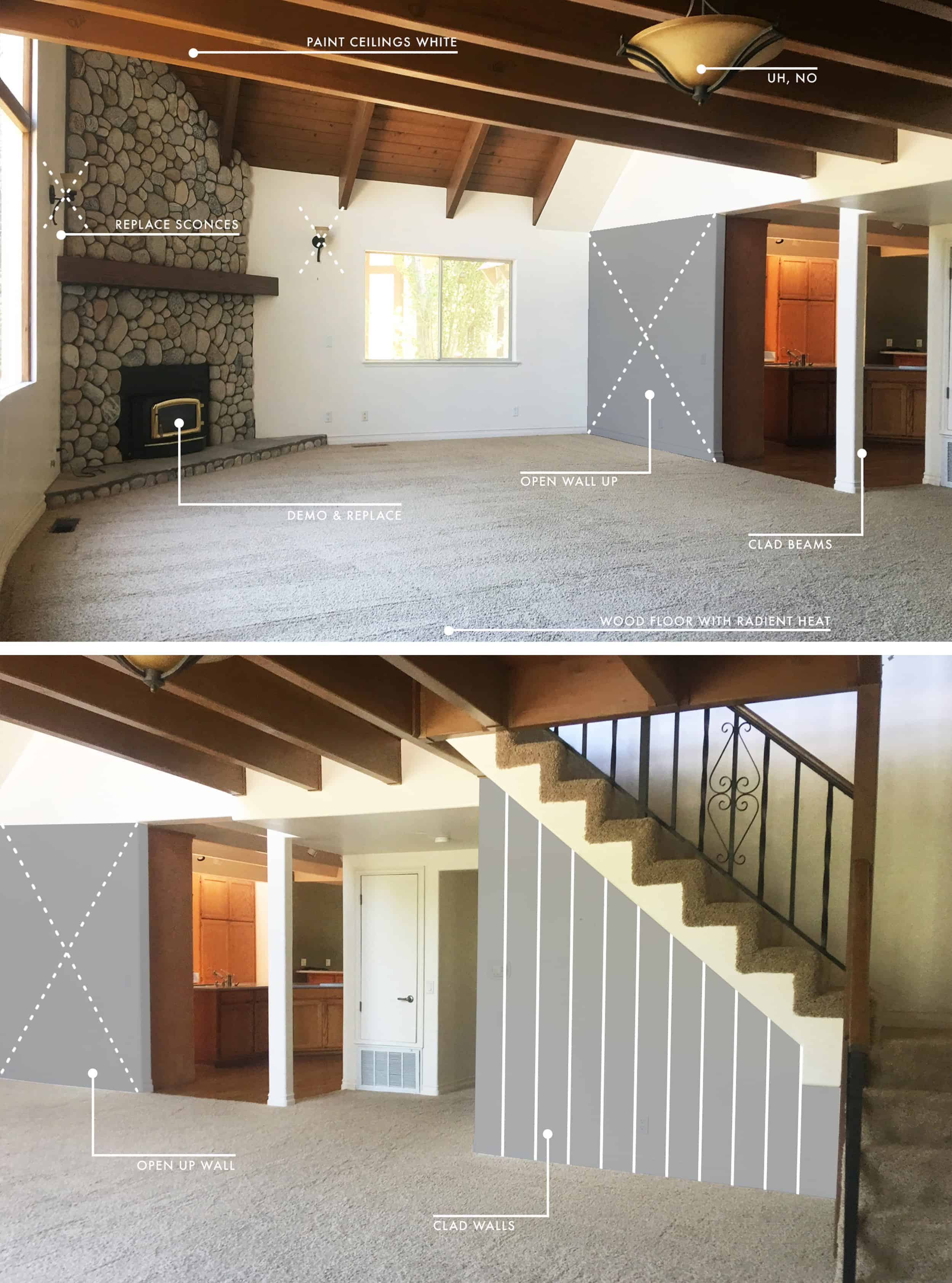 Emily Henderson Lake House Intro Before Plans Grid Living Room 1 New