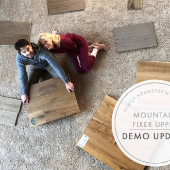 Emily Henderson Mountain Fixer Upper Cabin Demo Update Header Image