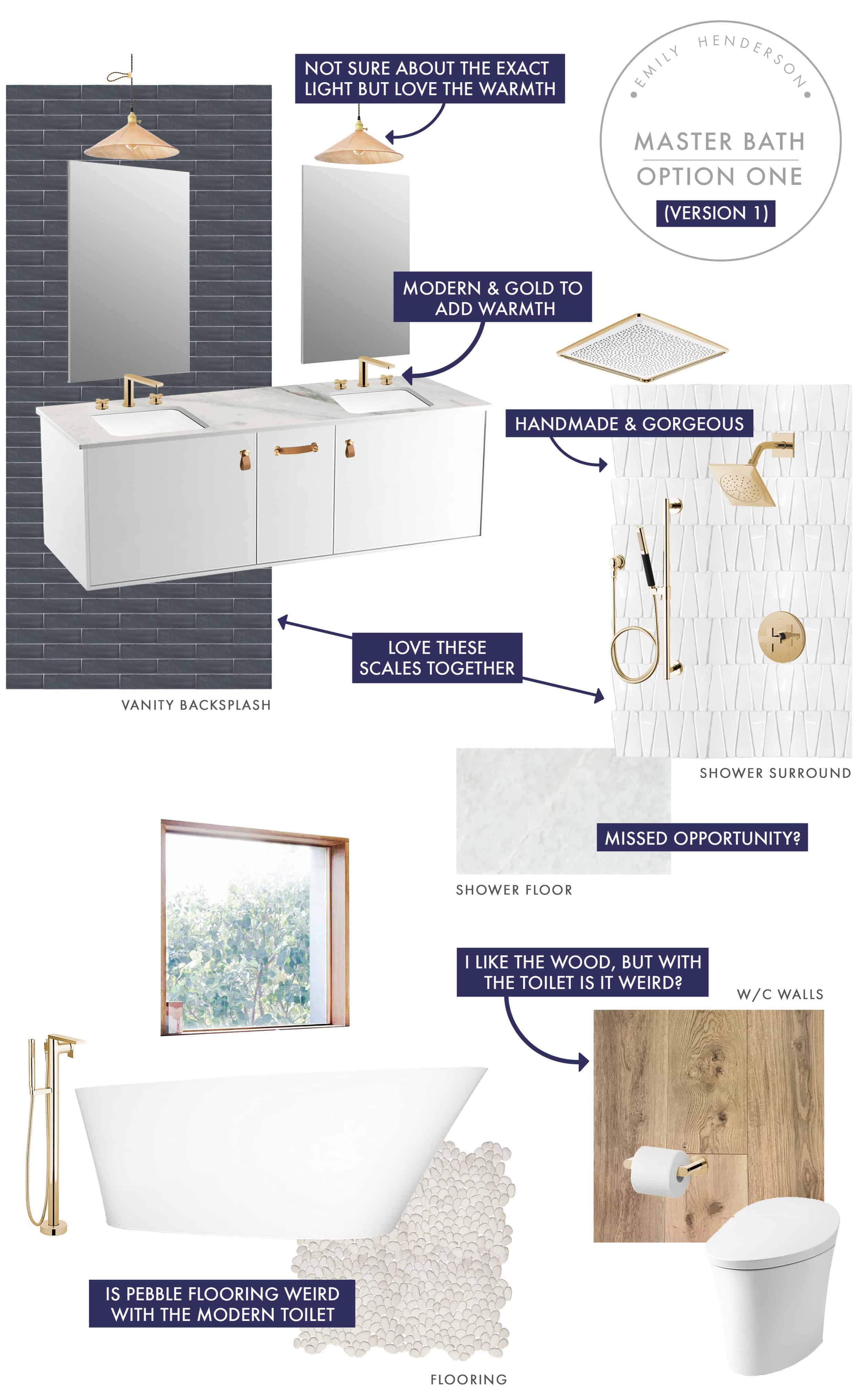 Emily Henderson Mountain Fixer Upper I Design You Decide Master Bath Final Option One V01